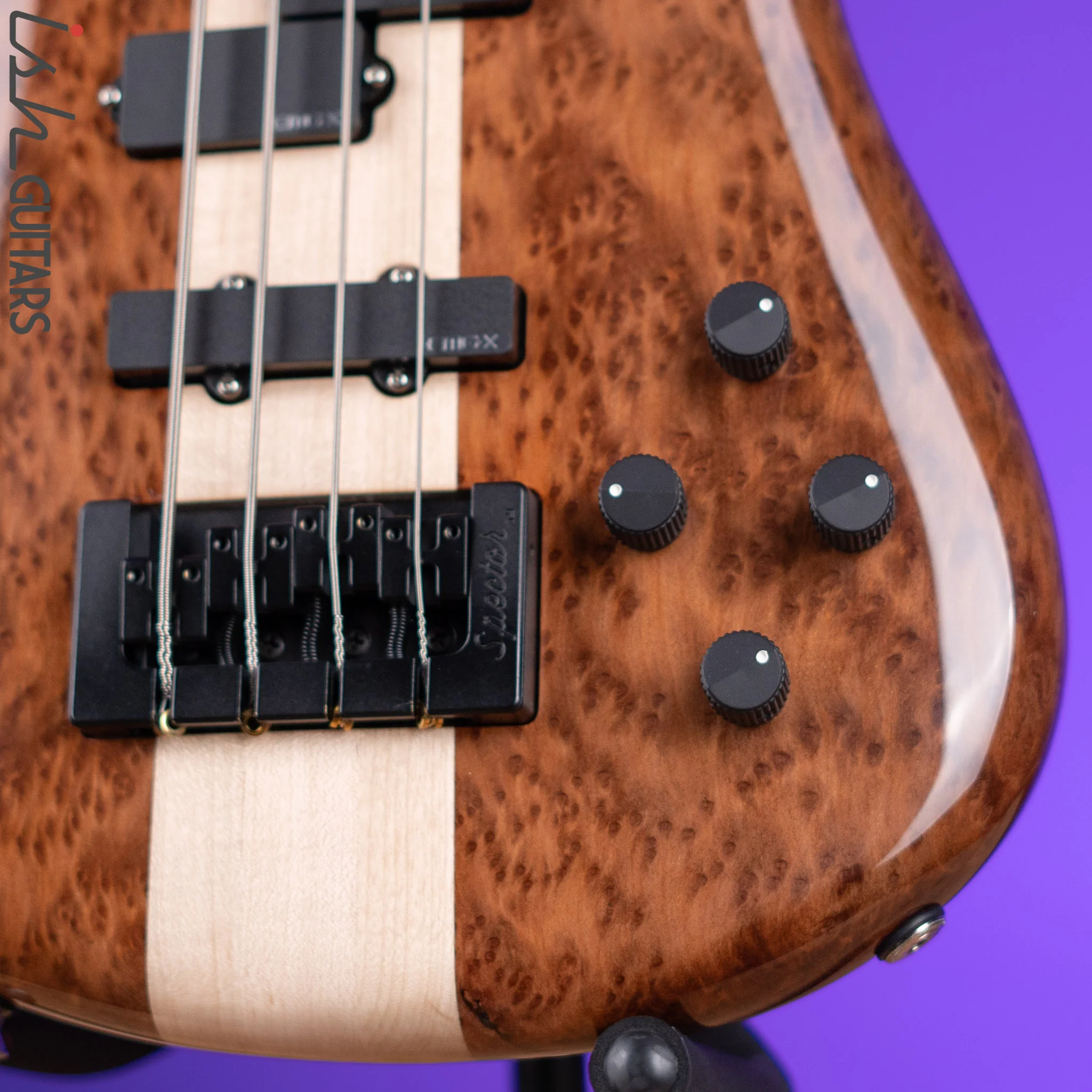 Spector NS-2 4-String Bass Natural Redwood Burl - Image 4