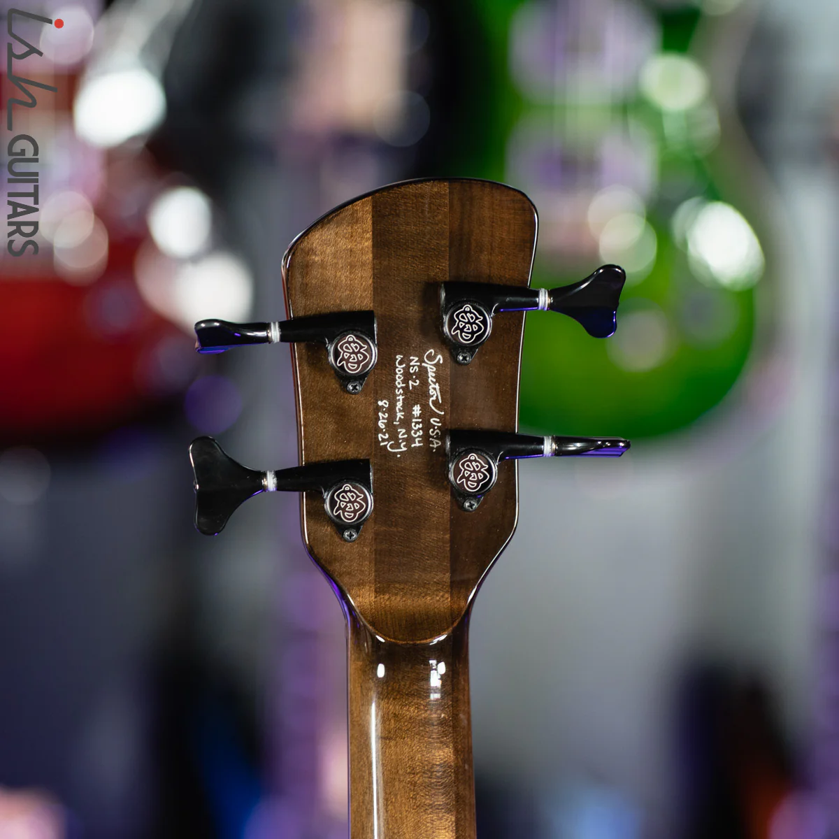 Spector NS-2 4-String Bass USA Passive Walnut Black Stain - Image 12