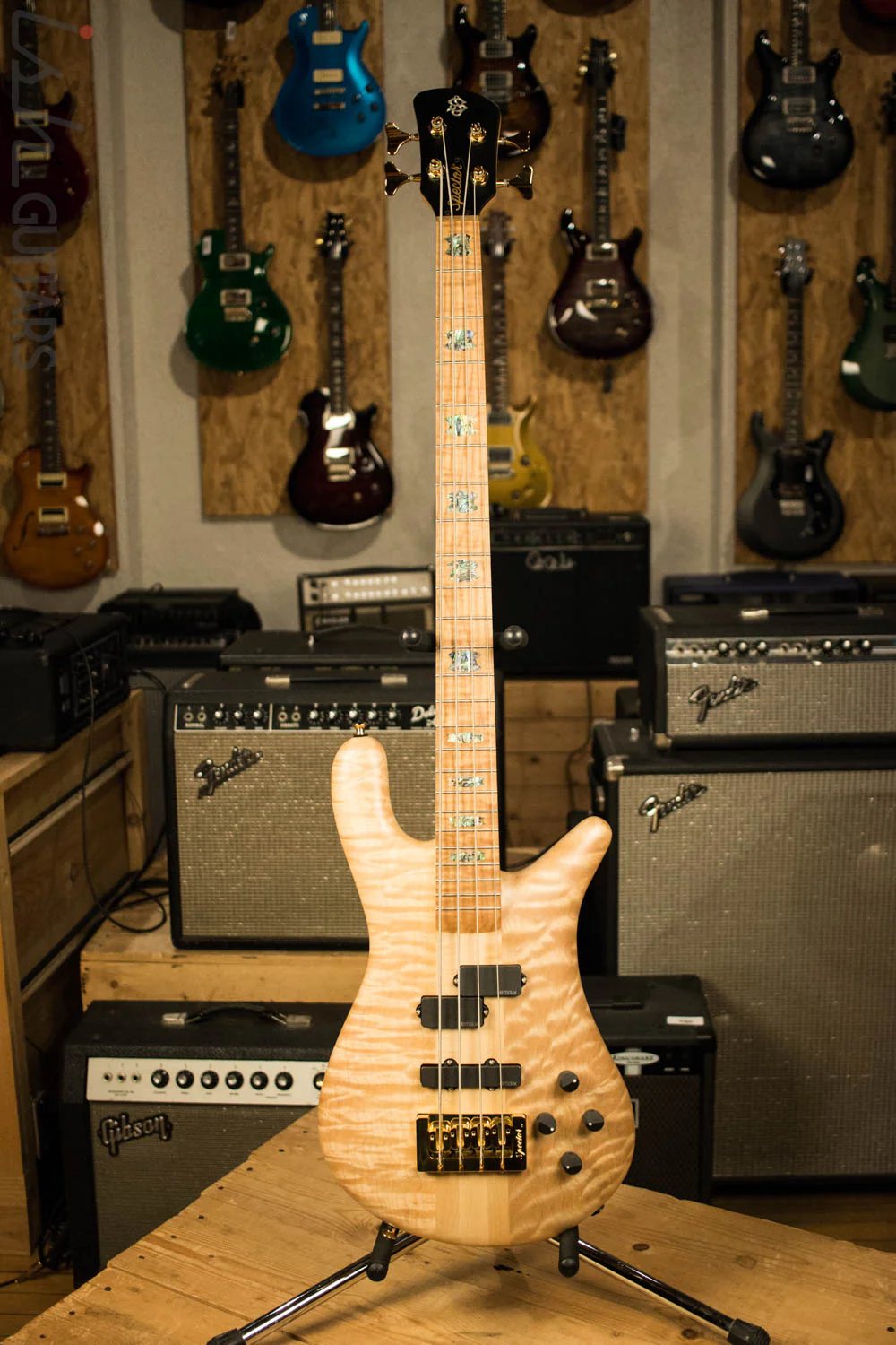USA Spector NS-2 Solid Quilted Maple Body Maple Fretboard Matte - Image 2