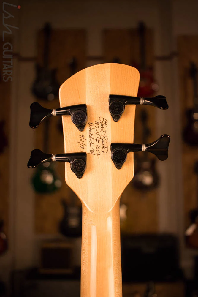 Spector NS-4 Bass Natural Spalted Maple Bass Player Live Display Aguilar - Image 9