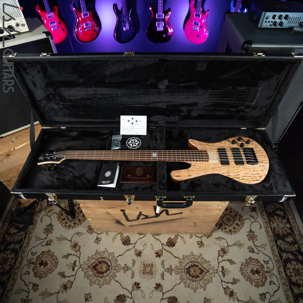Spector USA NS-5 String Bolt On Bark Infused Maple USA Bass Guitar - Image 12