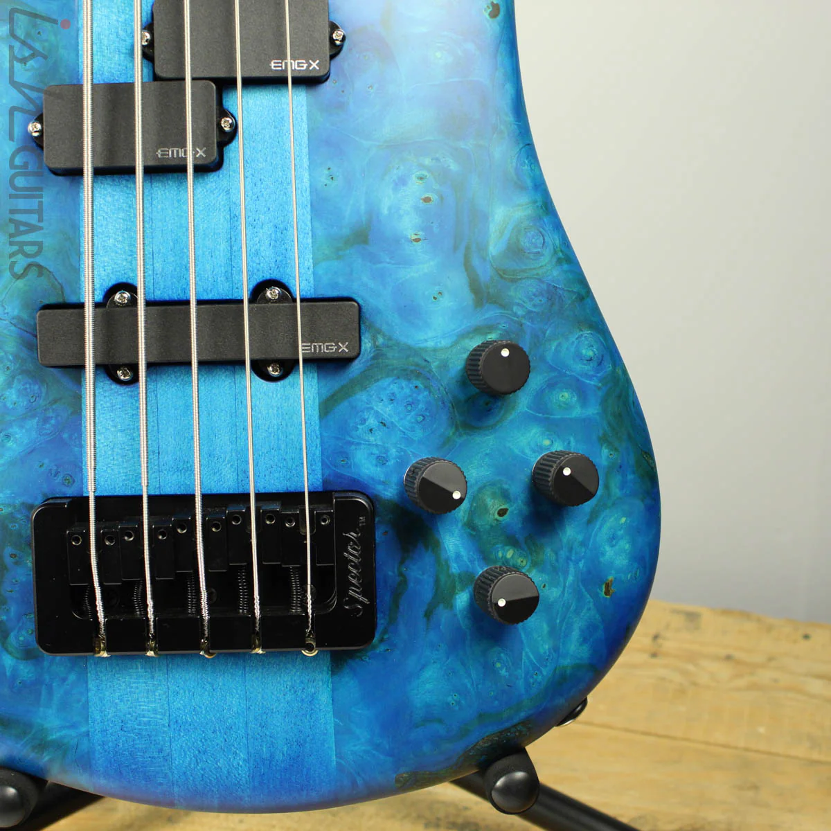 Spector NS-5XL Ish Limited 2018 Buckeye Burl Coral Blue Bass - Image 4