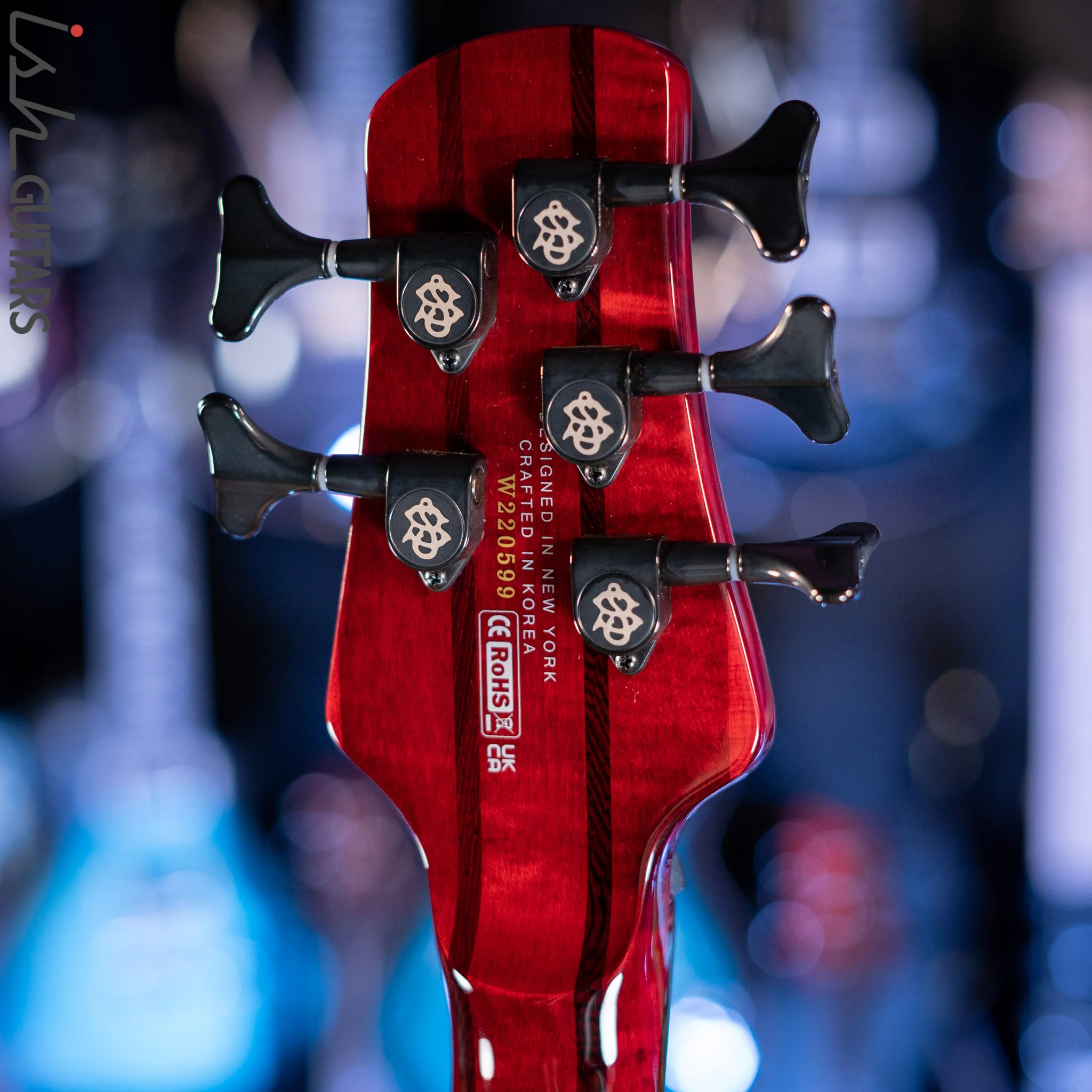 Spector NS Dimension 5 Multiscale Bass Inferno Red Gloss - Image 11