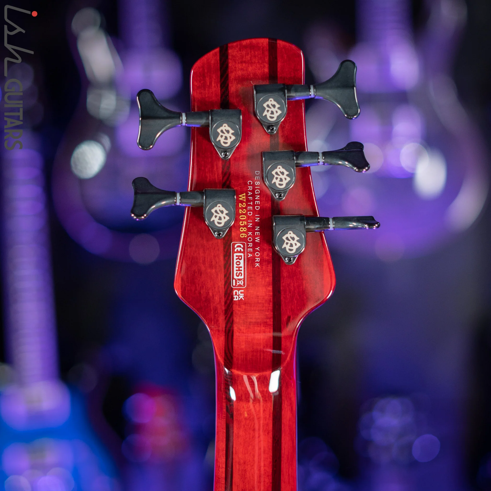 Spector NS Dimension 5 Multiscale Bass Inferno Red Gloss - Image 11