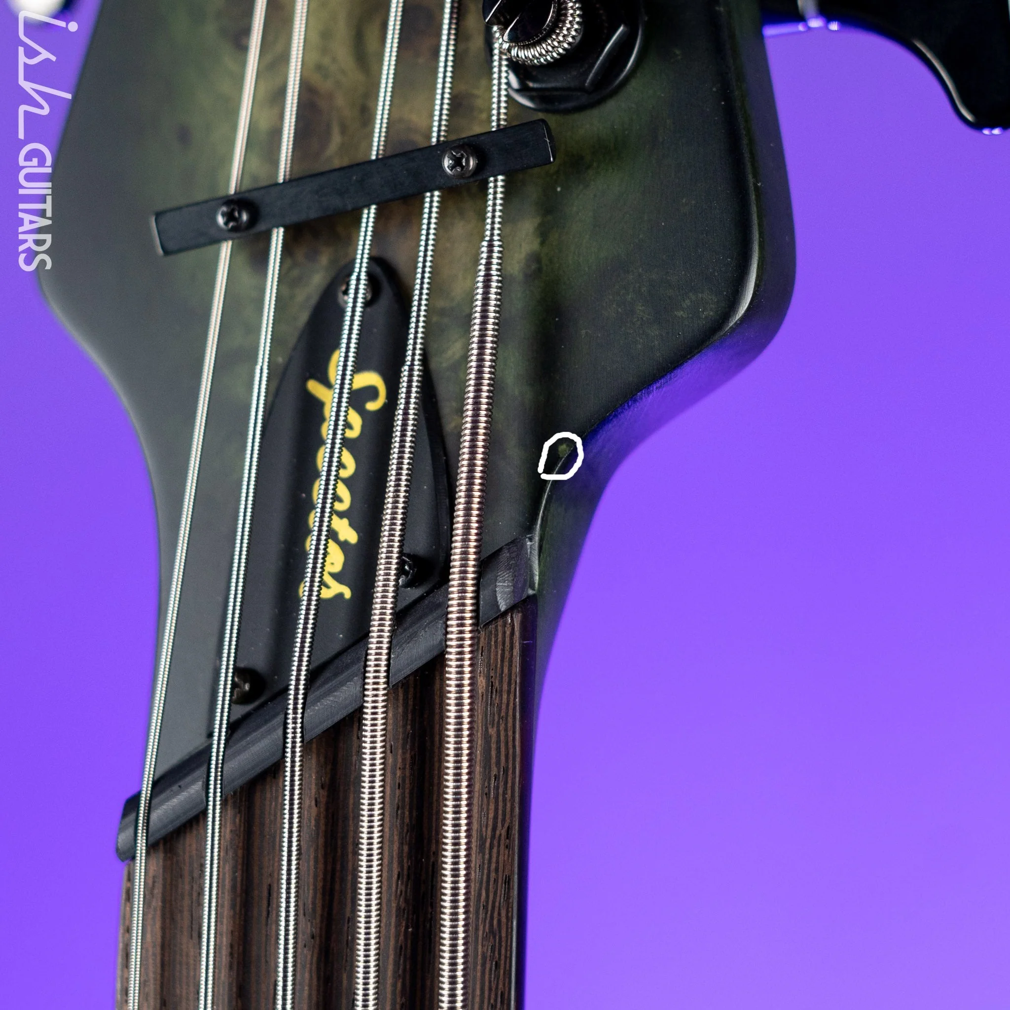 Spector NS Dimension Multi-Scale Left-Handed 5-String Bass Haunted Moss Matte B-Stock - Image 6