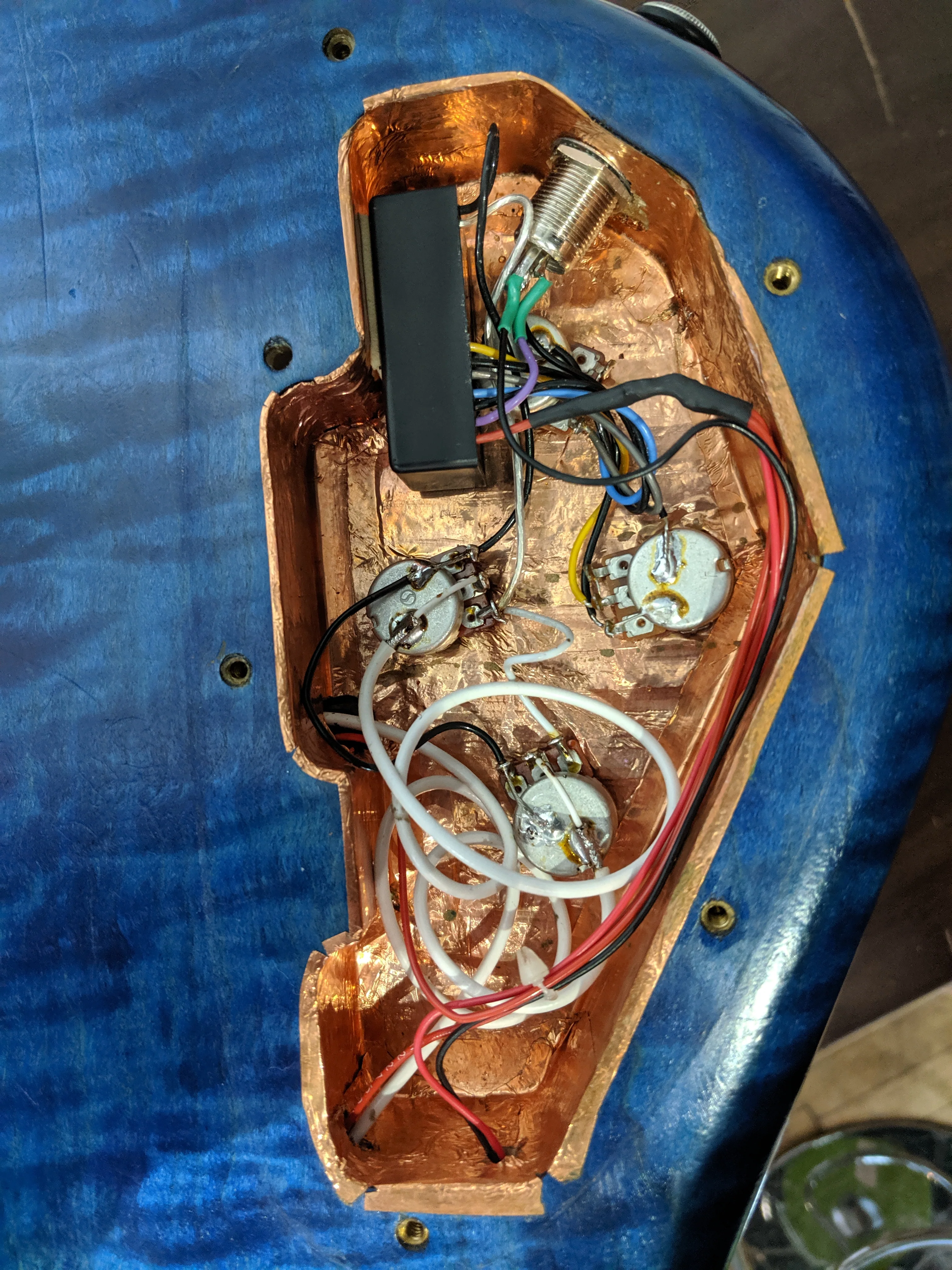2004 Spector NS-JH6 Blue Flame Maple - Image 24