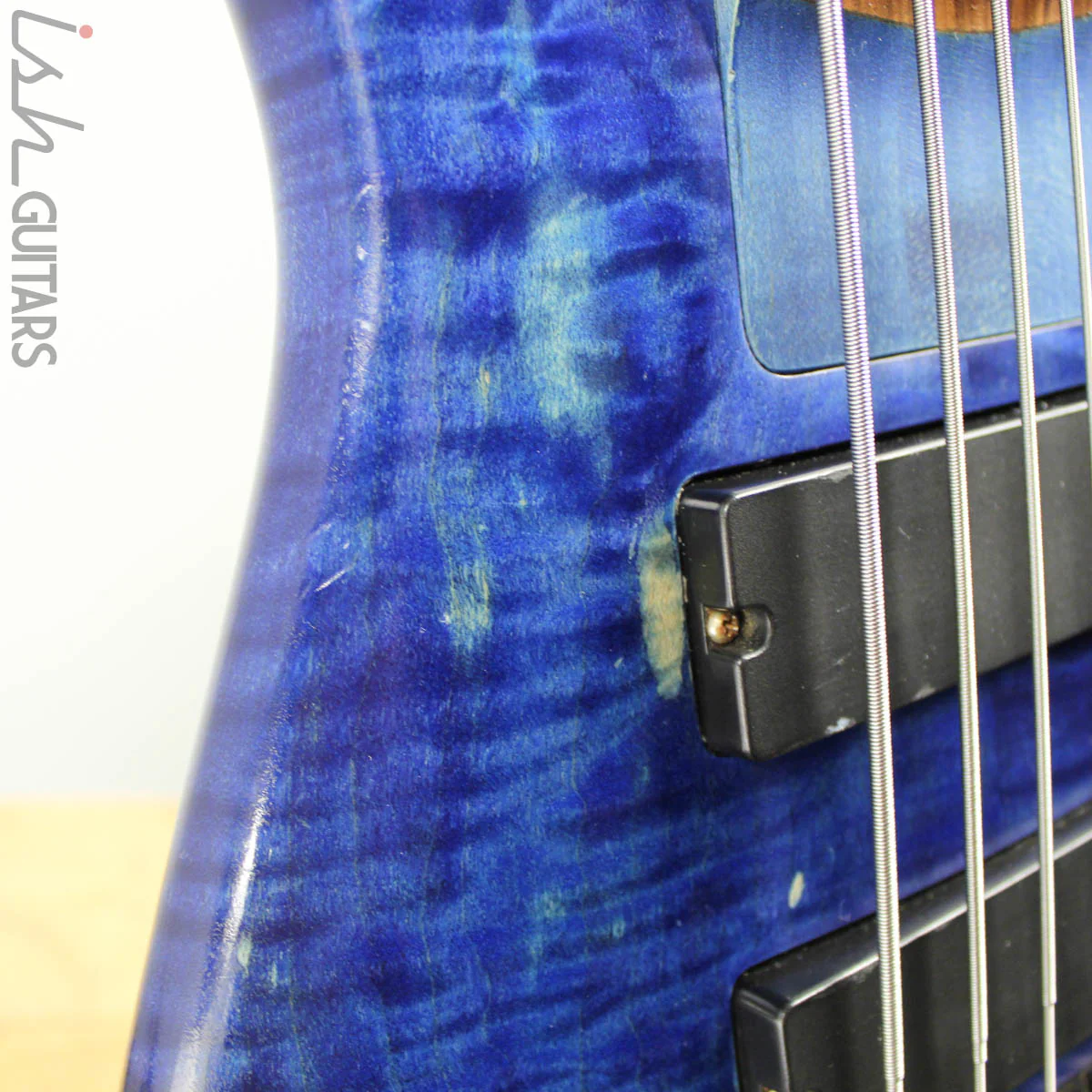 2004 Spector NS-JH6 Blue Flame Maple - Image 8
