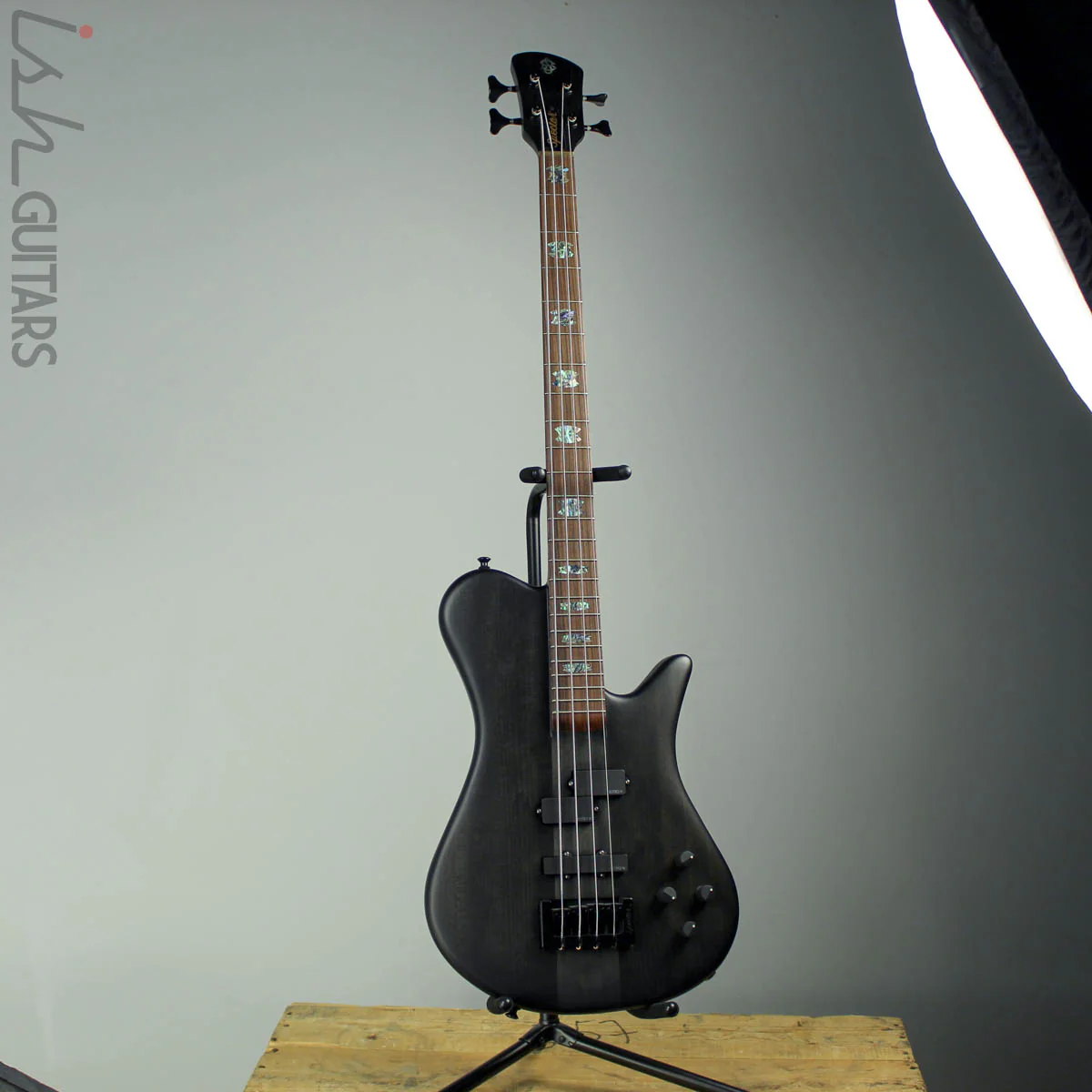 Spector Singlecut SC4 NS-2 Bass Black Stain Burst Matte Reclaimed Redwood - Image 2