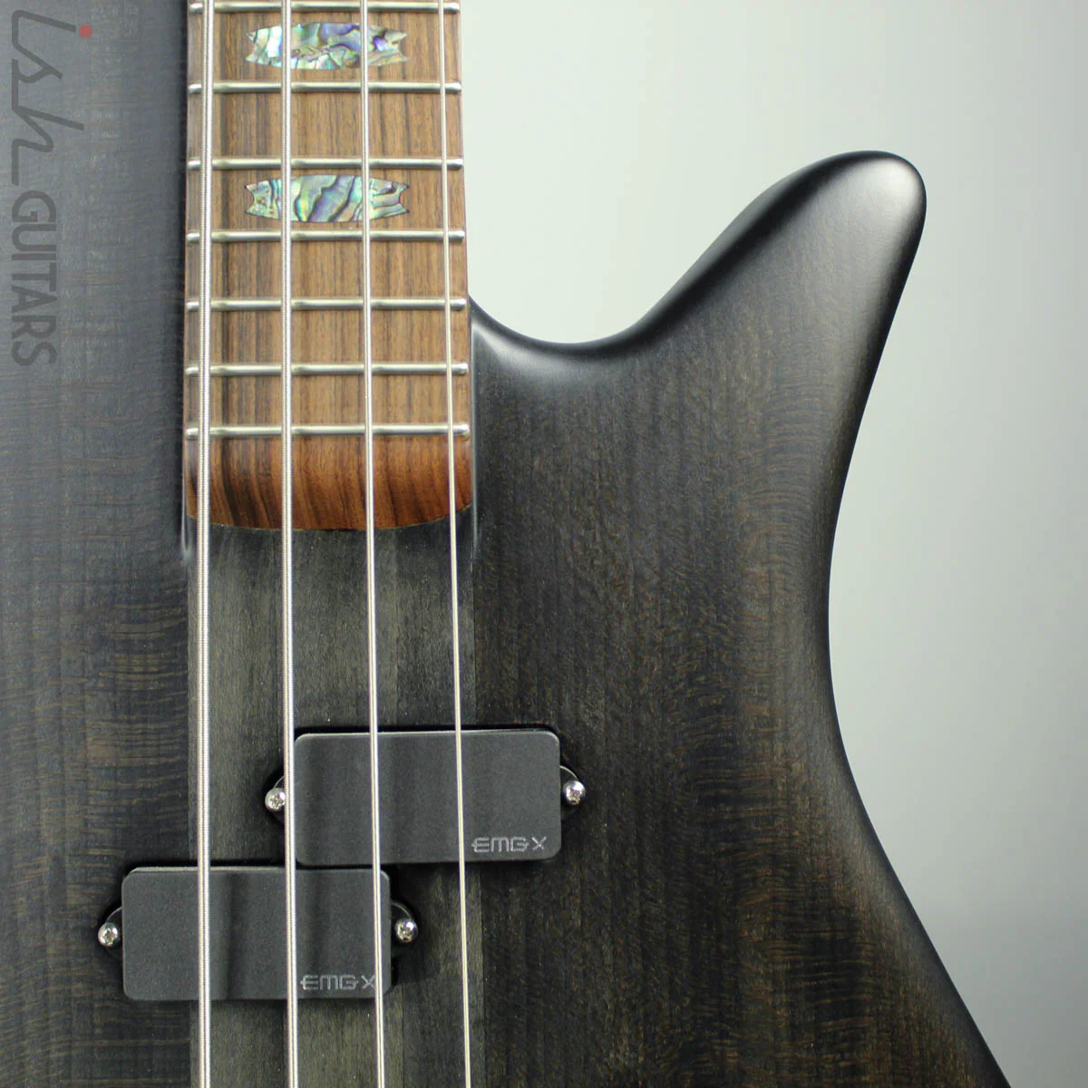 Spector Singlecut SC4 NS-2 Bass Black Stain Burst Matte Reclaimed Redwood - Image 5