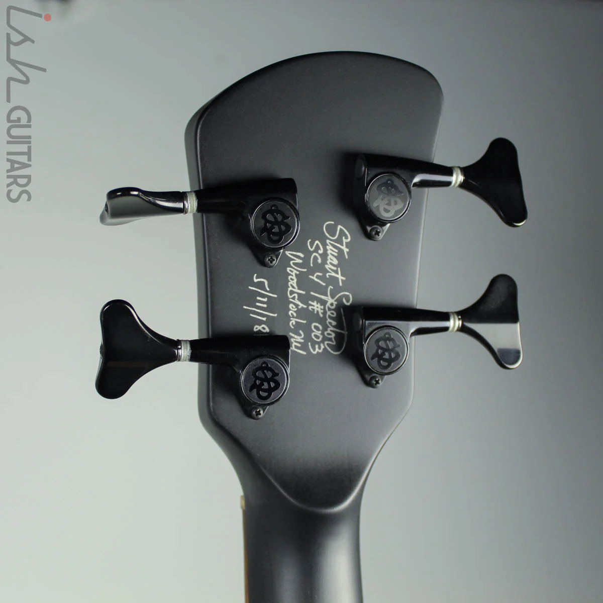 Spector Singlecut SC4 NS-2 Bass Black Stain Burst Matte Reclaimed Redwood - Image 9