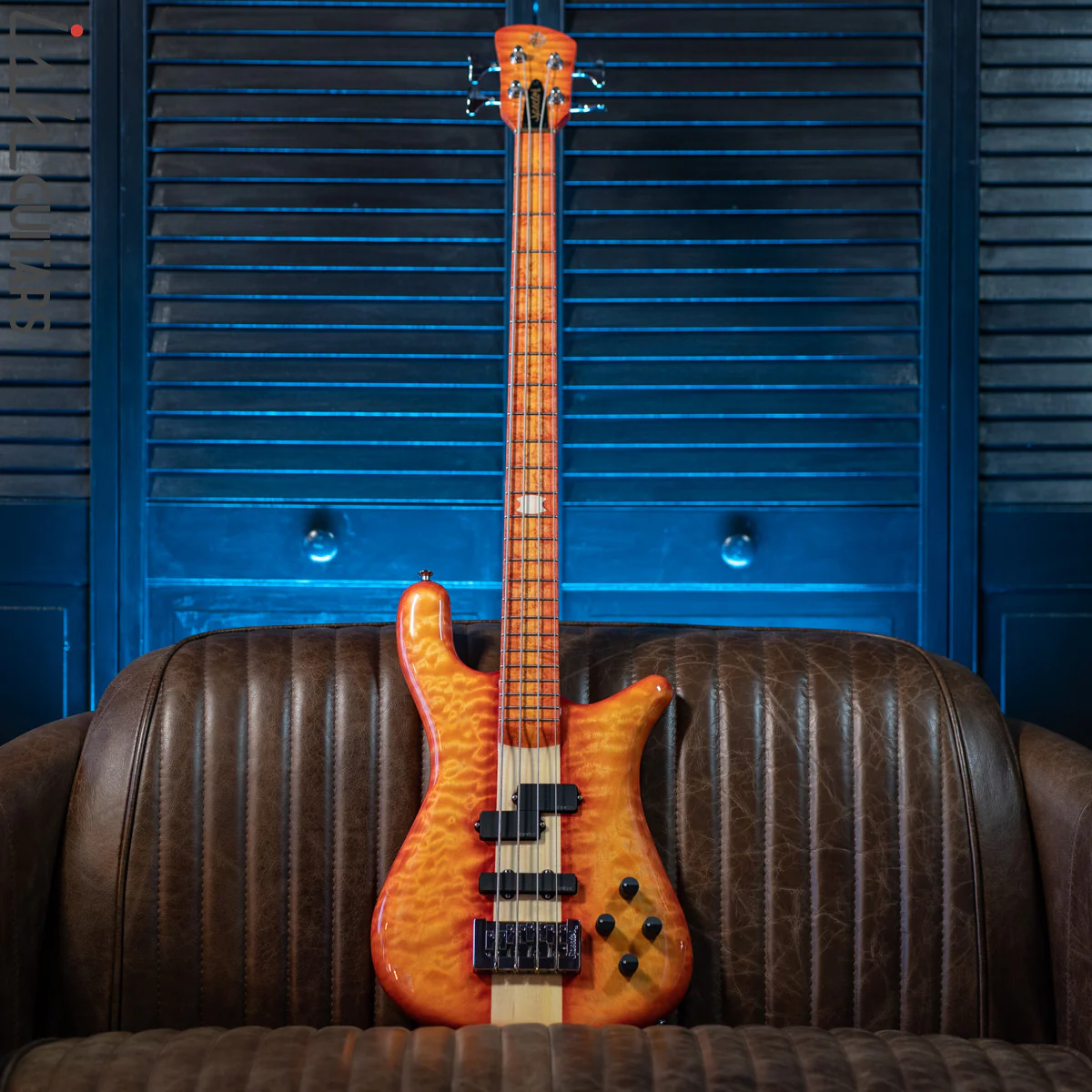 Spector USA NS-2 Ish Exclusive Blood Orange Burst Quilt Maple Store Demo - Image 2