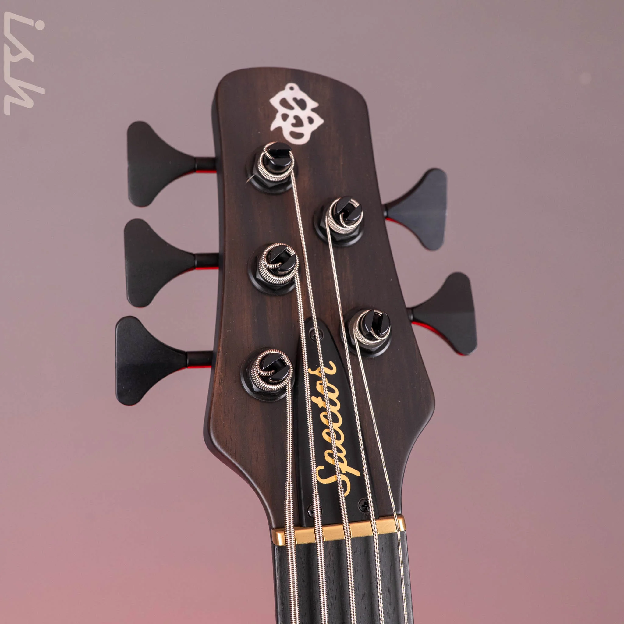 Spector USA NS-5 Matte Black with Blue and White Dots/Drips - Image 7