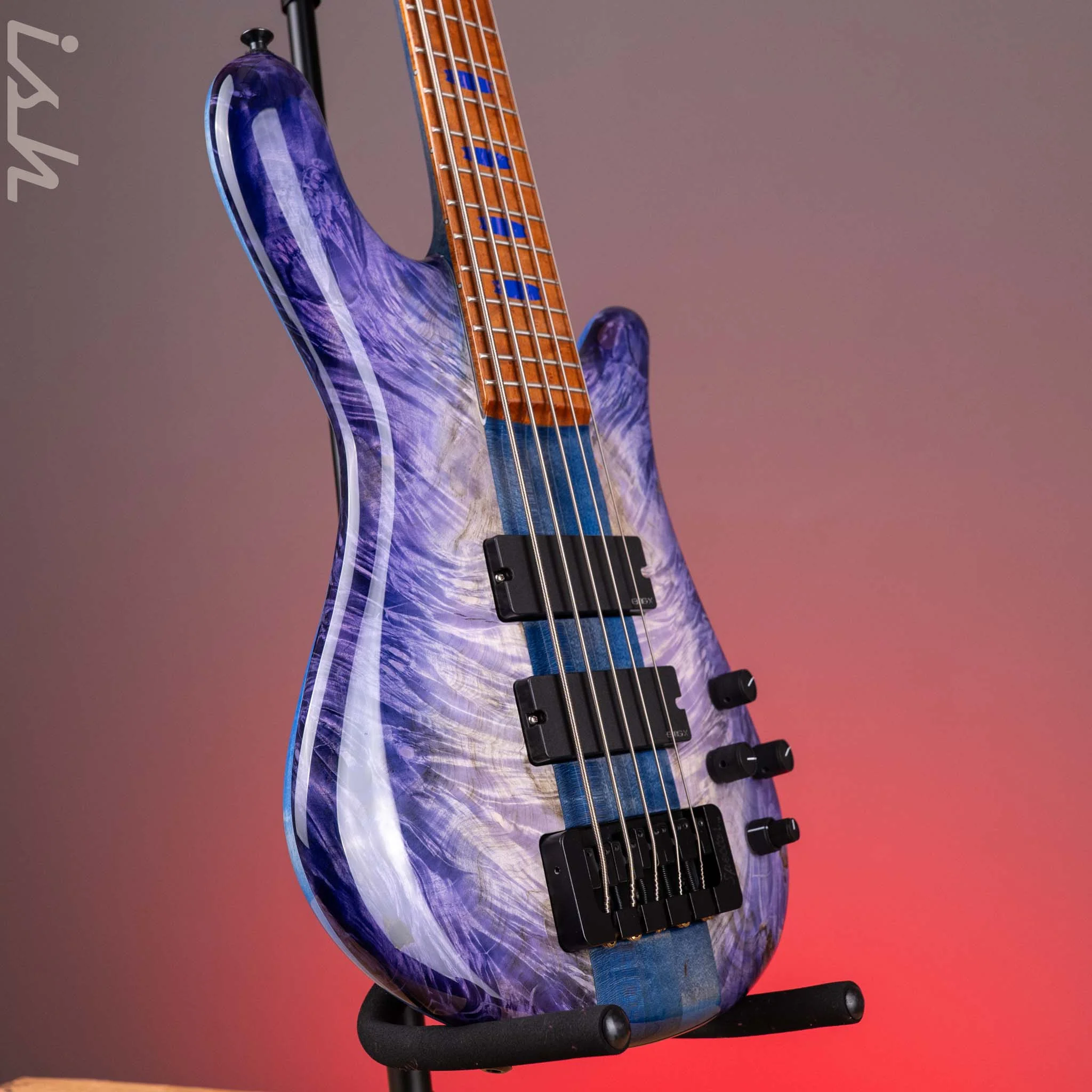 Spector USA Woodstock Era NS-5 Custom Purple Burst w/ Blue Back NAMM 2026 - Image 3