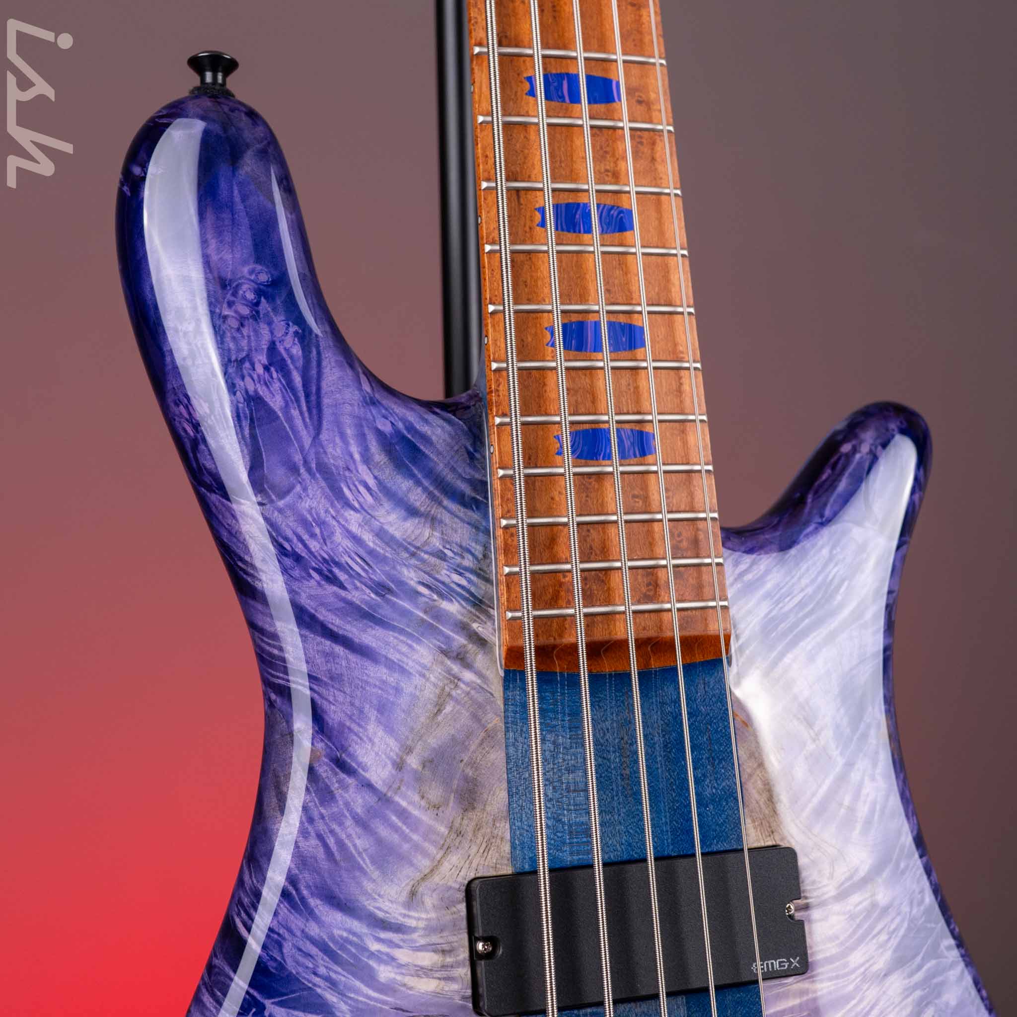 Spector USA Woodstock Era NS-5 Custom Purple Burst w/ Blue Back NAMM 2026 - Image 4