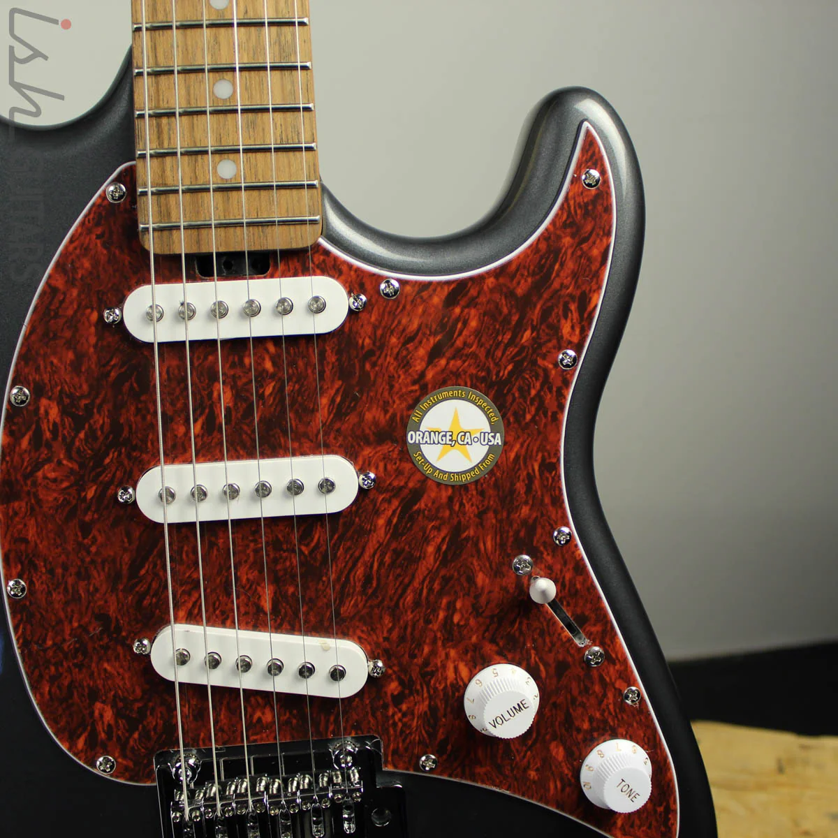 Sterling by Music Man Cutlass Charcoal Frost SSS - Image 3