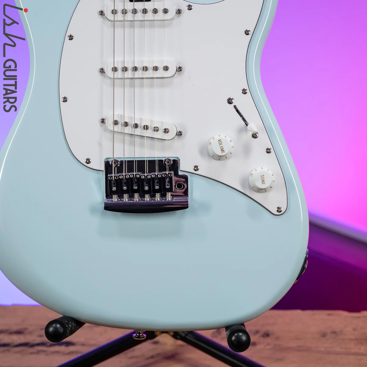 Sterling by Music Man Cutlass SSS Daphne Blue - Image 4