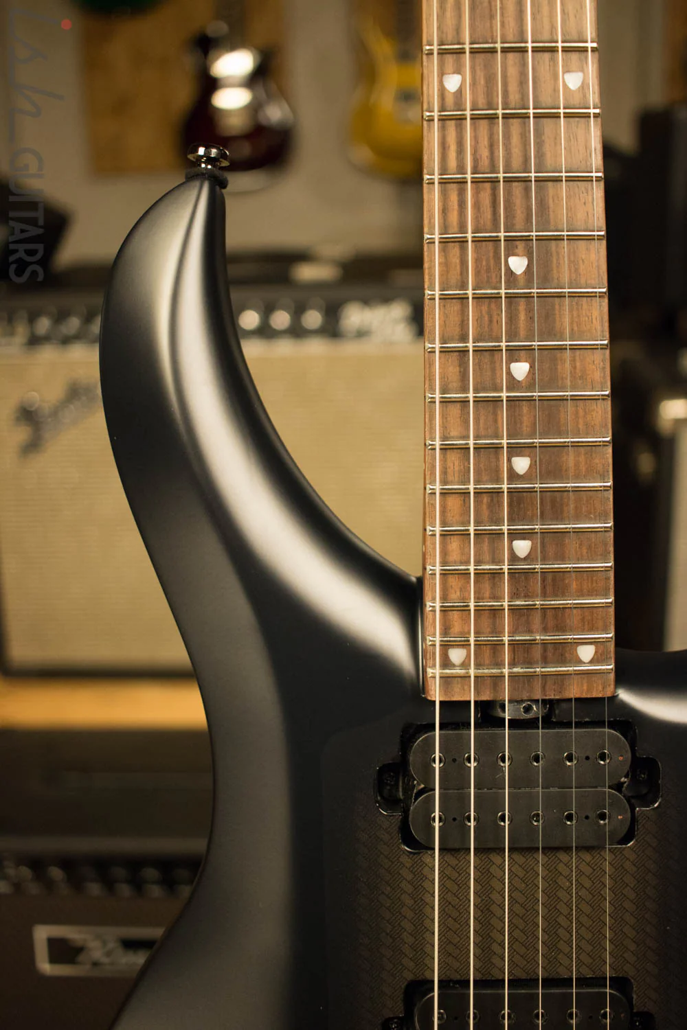 Sterling by Music Man MAJ100-ICR John Petrucci Signature Series Majesty Electric Guitar Stealth Black - Image 3