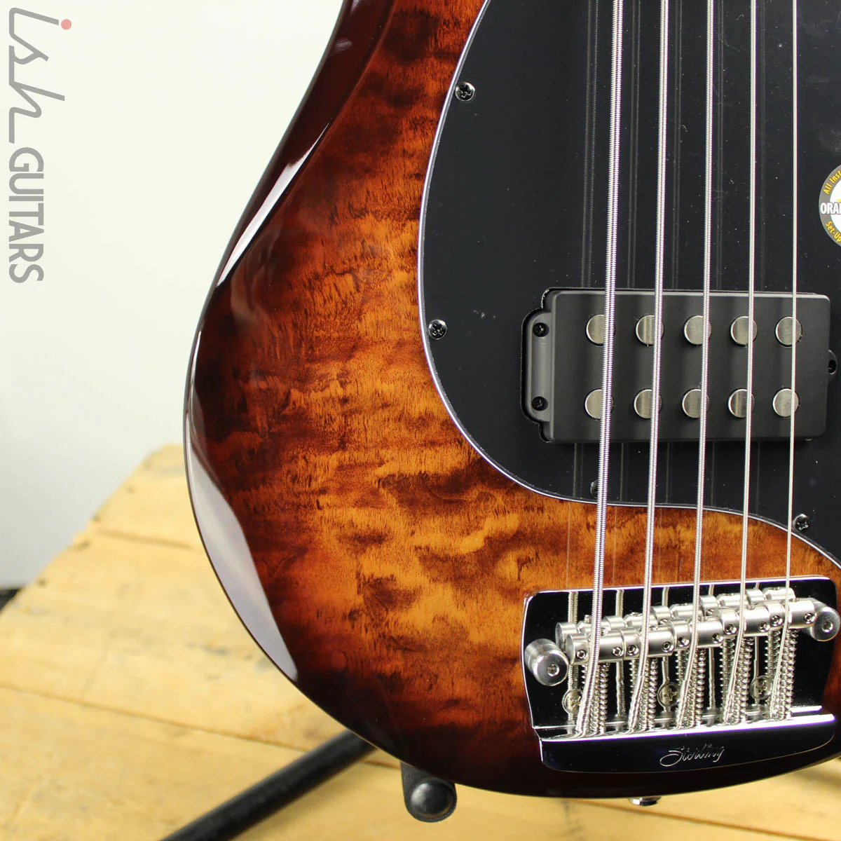 Sterling by Music Man RAY35QM 5-String Island Burst C-Stock - Image 3