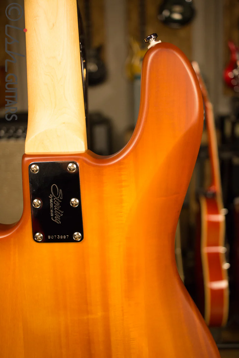 Sterling by Music Man Stingray 4 Satin Honey Burst - Image 10