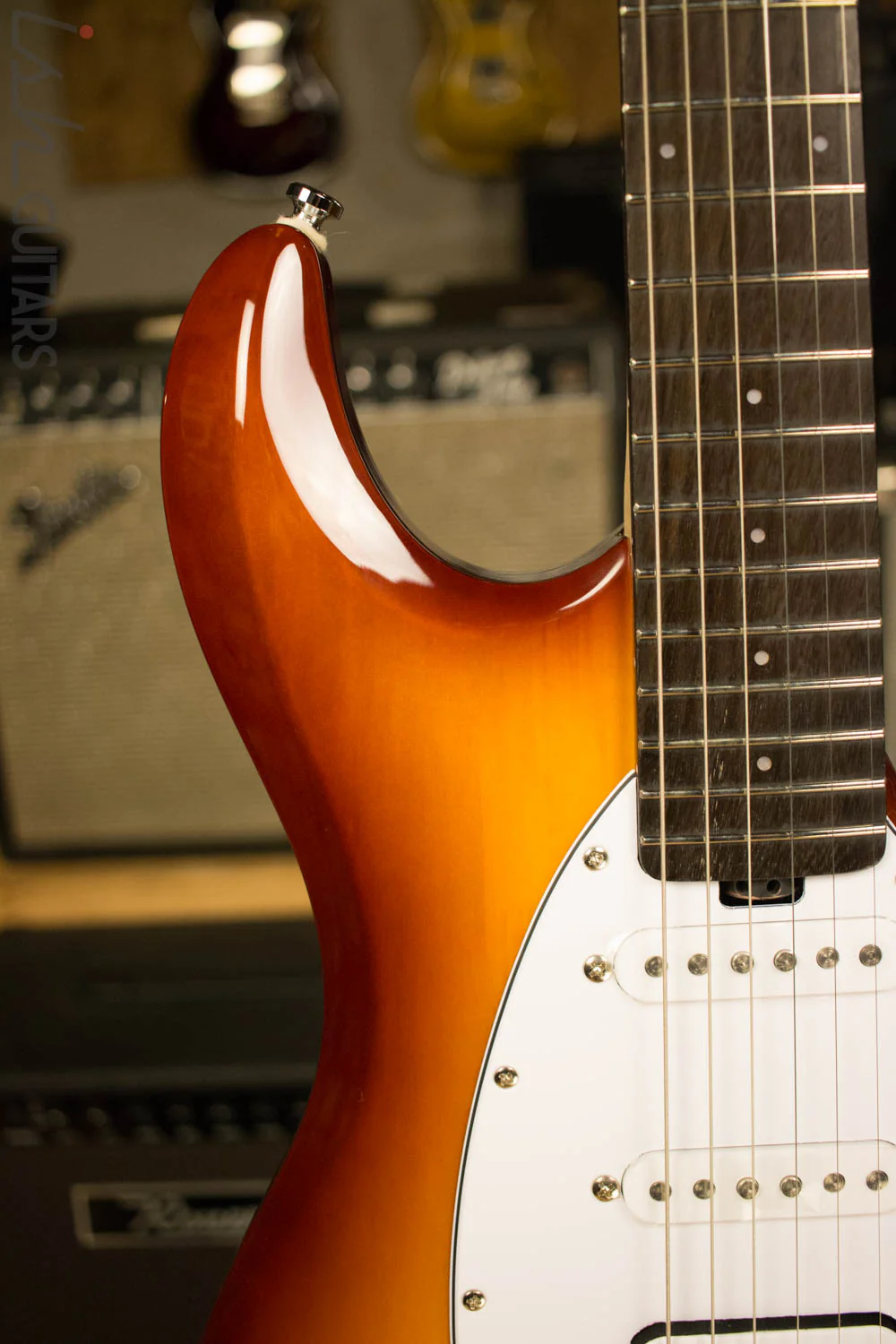 Sterling by Music Man Silo3 Silhouette Electric Guitar Tobacco Sunburst - Image 3