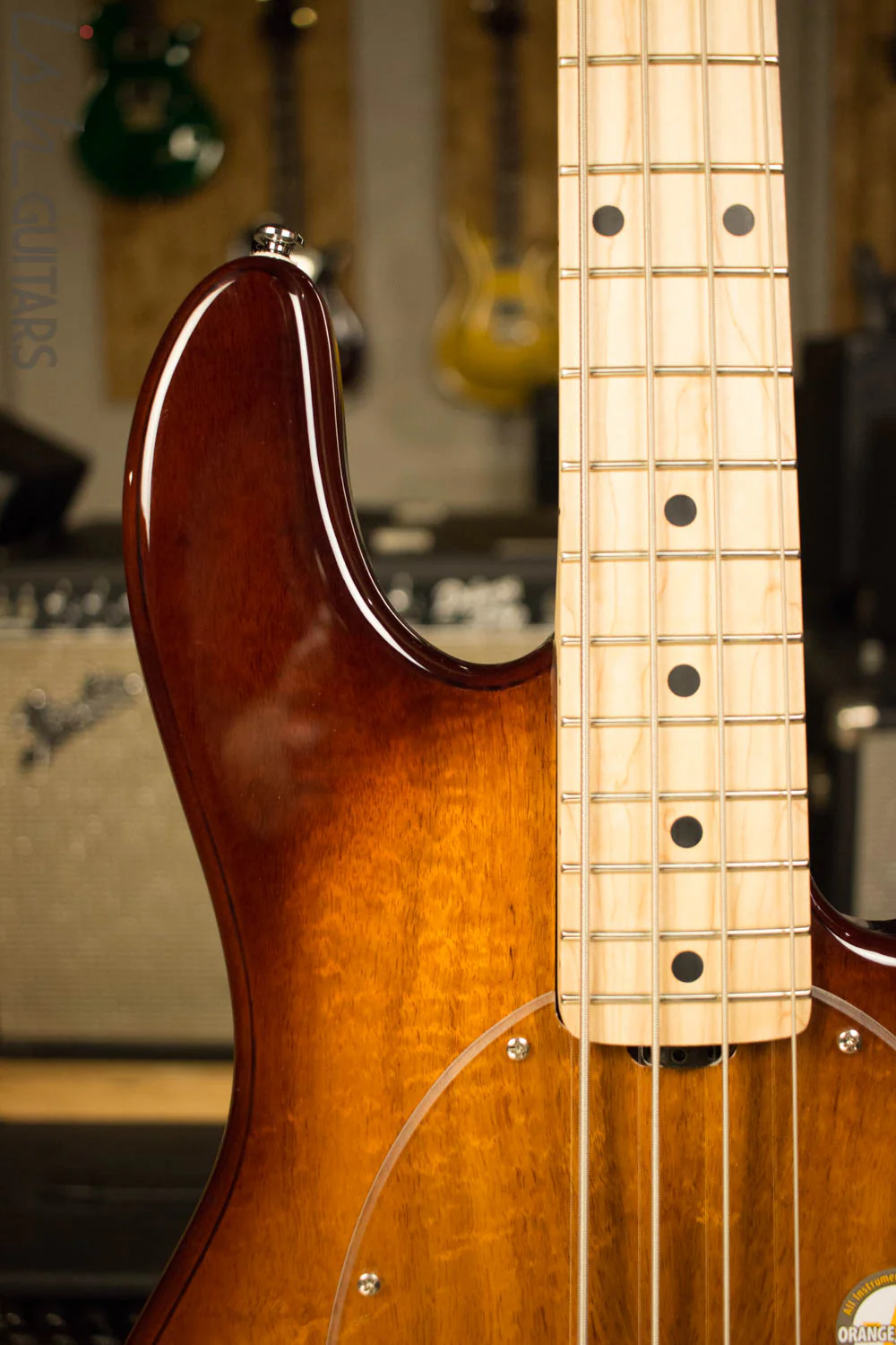 Sterling by Music Man Ray34 Bass Custom Prototype Quilted Mahogany - Image 4