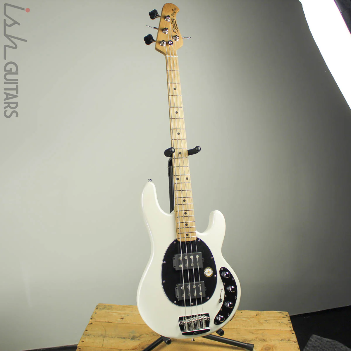 Sterling by Music Man StingRay Ray34HH Pearl White - Image 2
