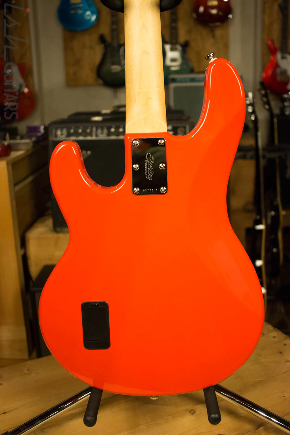 Sterling by Music Man S.U.B. Ray4 Electric Bass Guitar Fiesta Red - Image 7