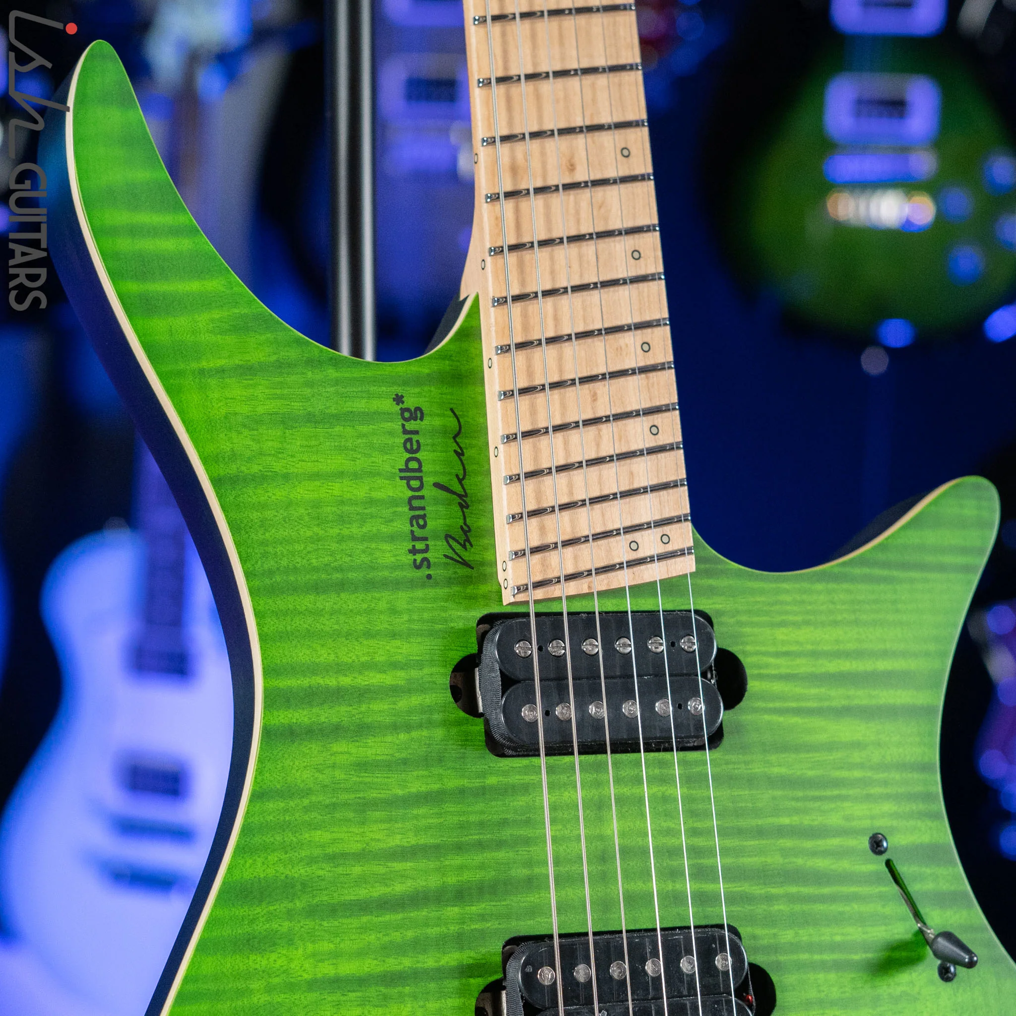 Strandberg Boden Standard NX 6 Multiscale Headless Guitar Green - Image 3