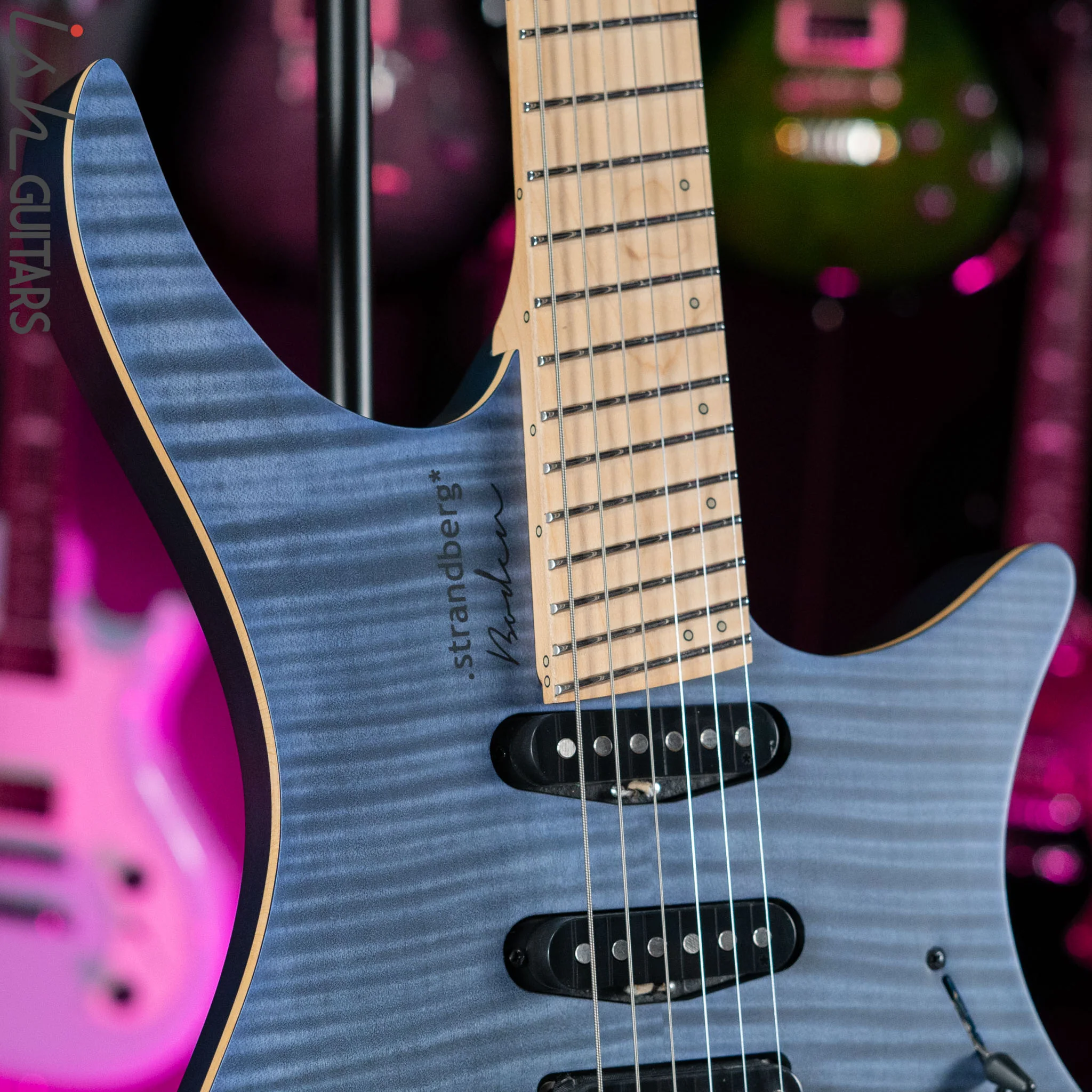 Strandberg Boden Standard NX 6 Multiscale Headless Guitar Tremolo Blue - Image 3