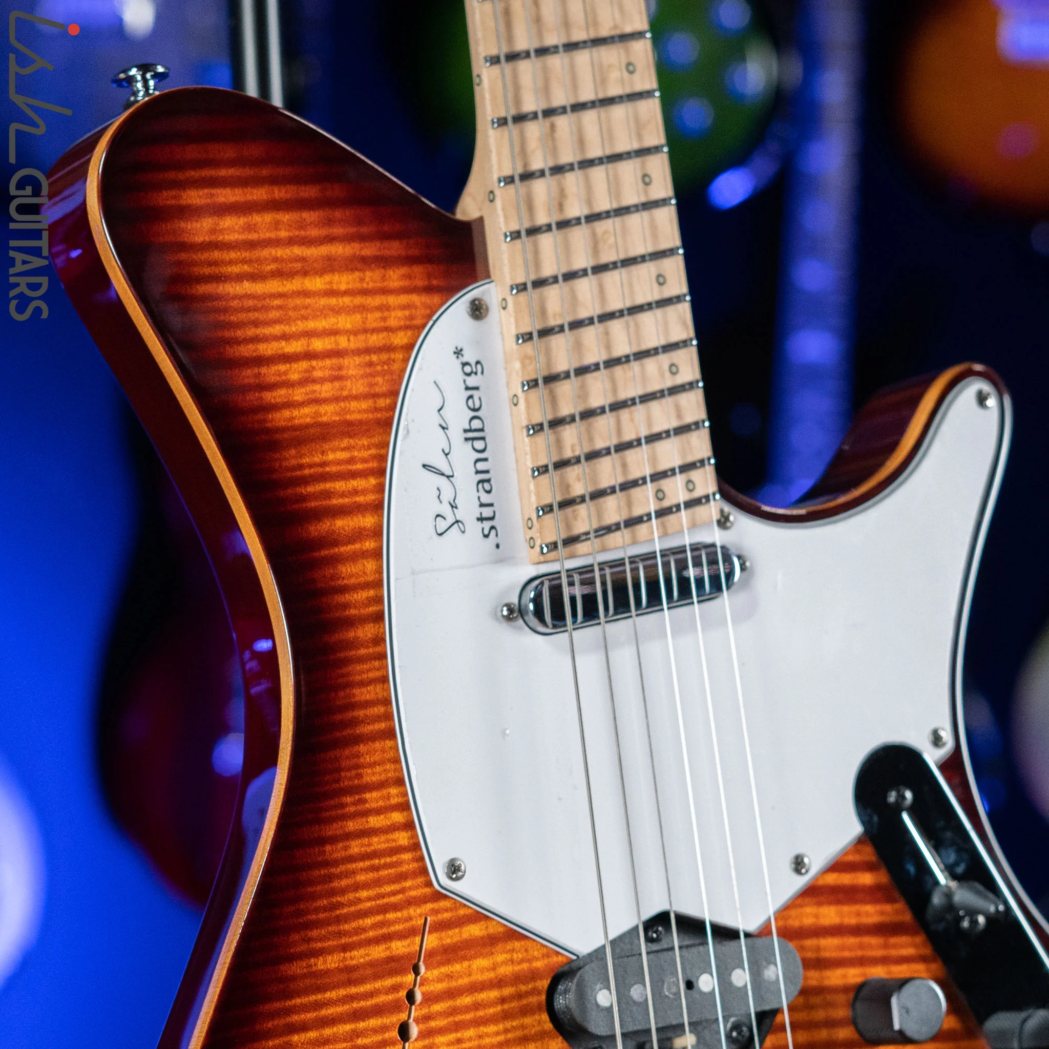 Strandberg Salen Deluxe NX 6 Multiscale Headless Guitar Vintage Burst Gloss - Image 3