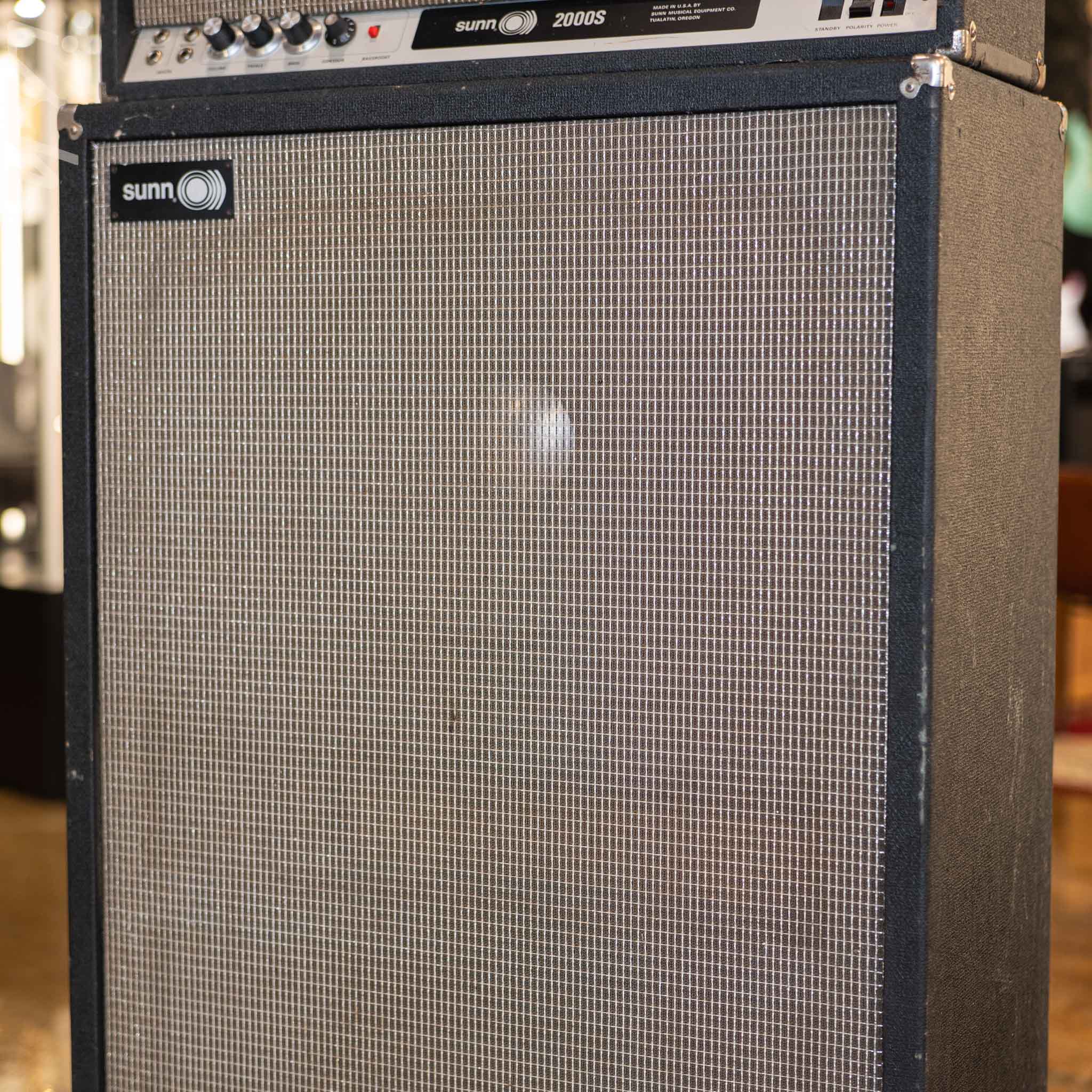 Sunn 2000s Bass Amp Head & Sunn Bass Cabinet - Image 2