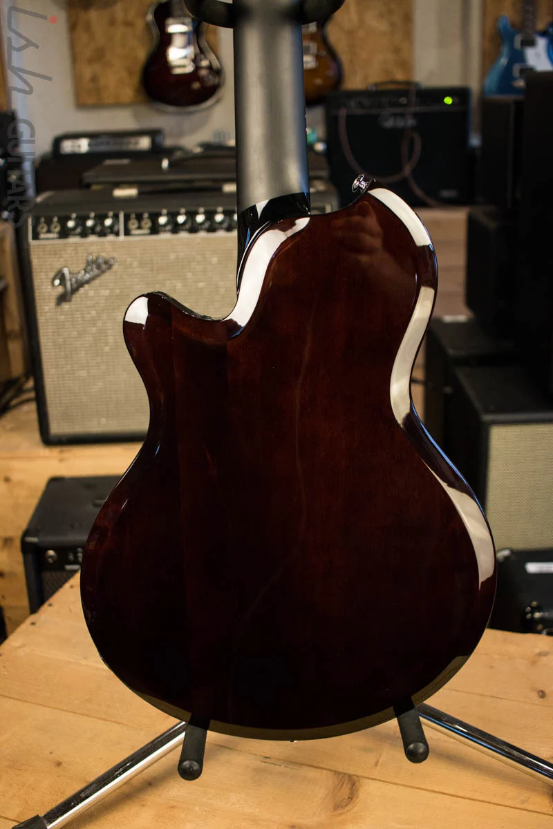 Supro 2043 Huntington III Short Scale with Piezo Pickup Flame Tobacco Sunburst Store Demo - Image 7