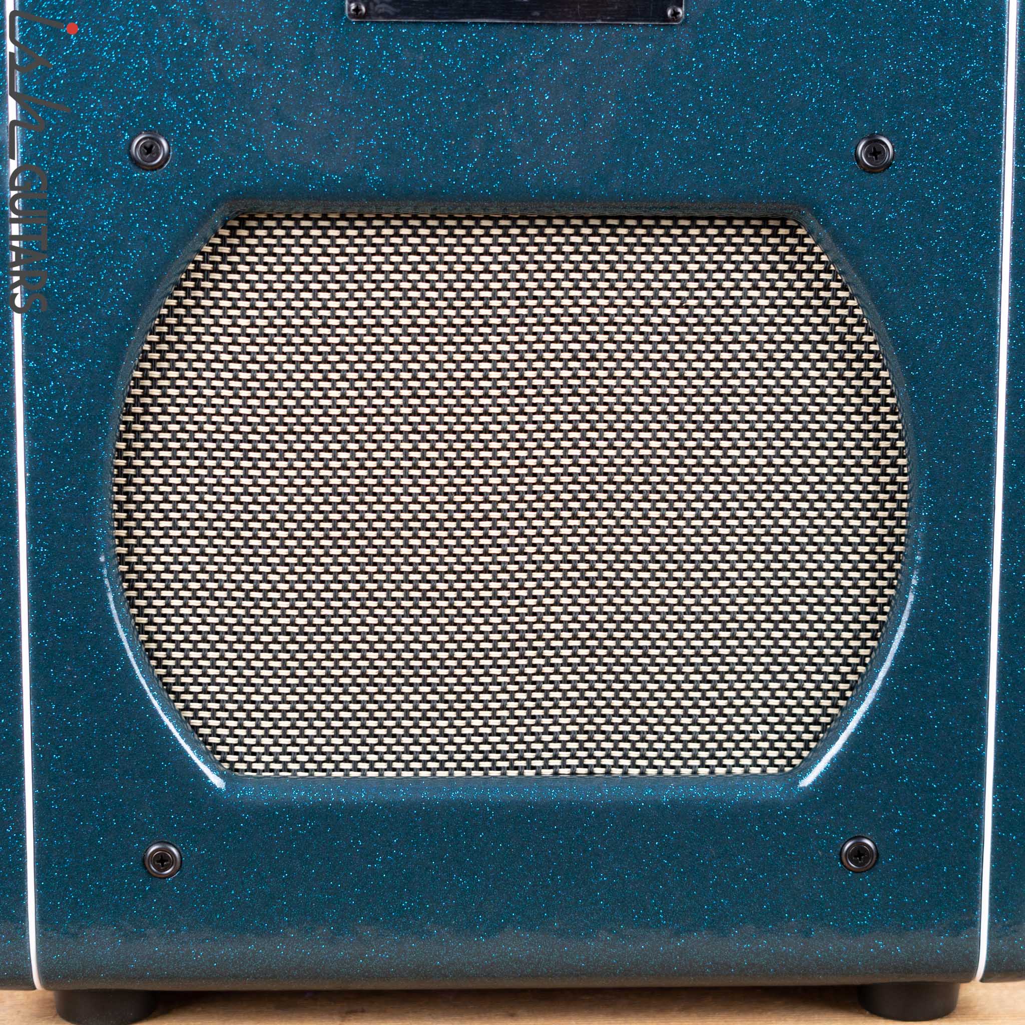 Swart Atomic Space Tone Combo Amplifier Ocean Sparkle w/ Salt and Pepper Grill Cloth - Image 5