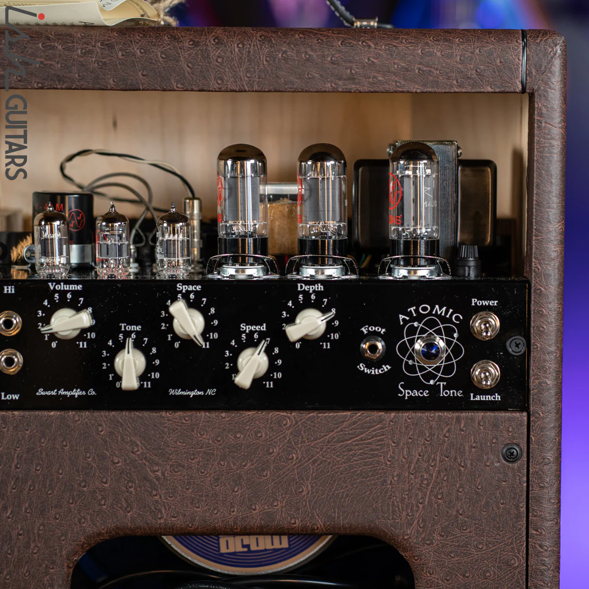 Swart Atomic Space Tone Guitar Amplifier Brown Ostrich Demo - Image 4