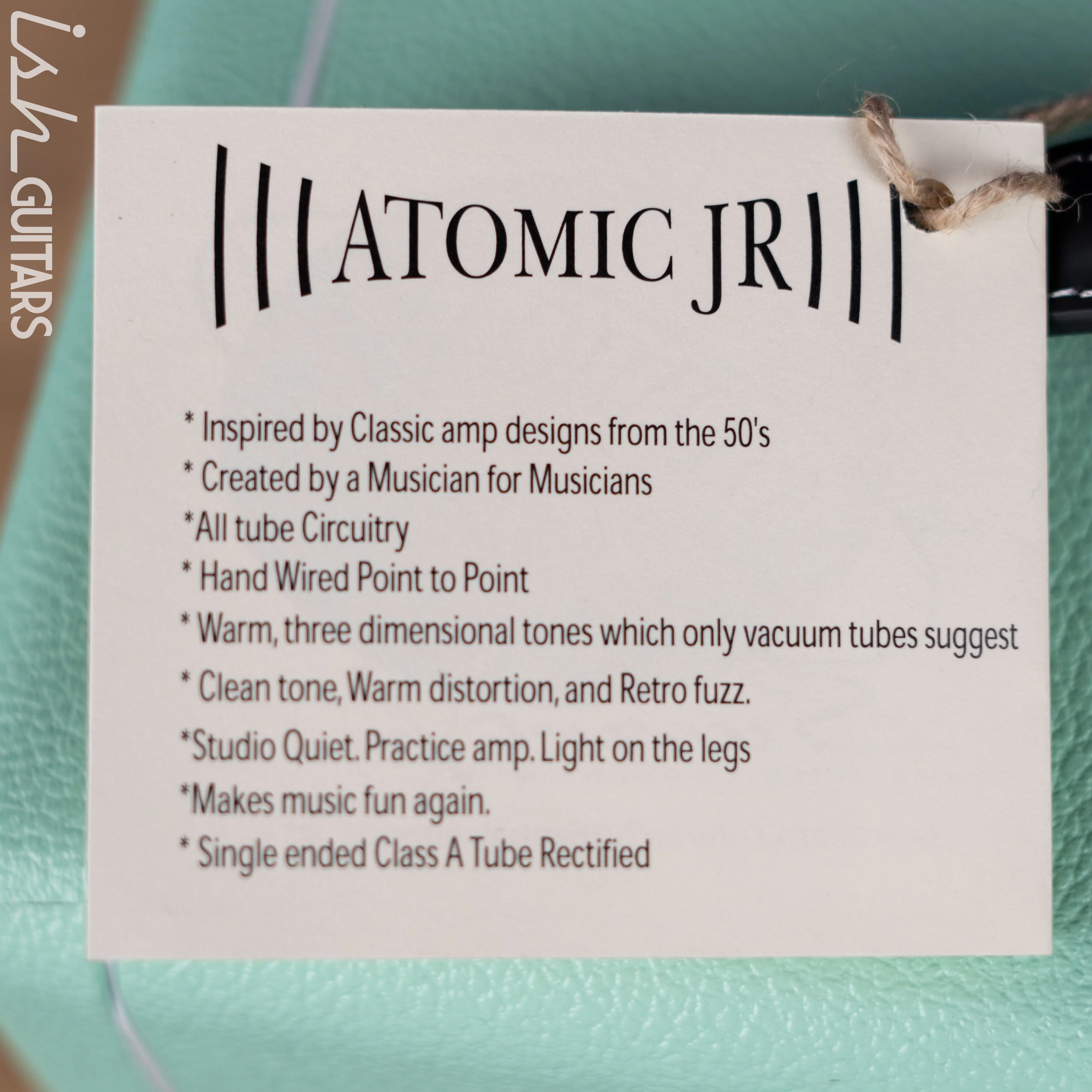 Swart Space Tone Atomic Jr. Guitar Amplifier Seafoam Green - Image 6