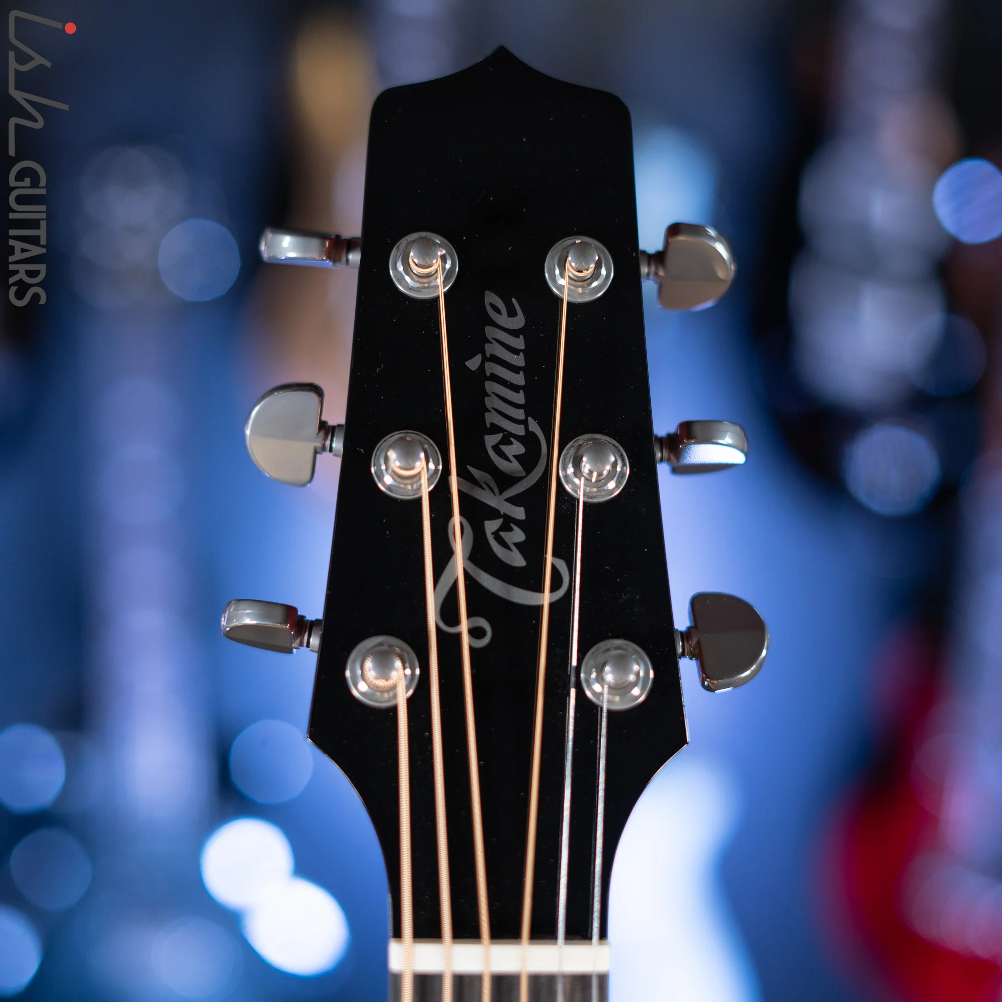 Takamine CP6SSDC Singlecut Dreadnought Gloss Cherry Sunburst Demo - Image 9