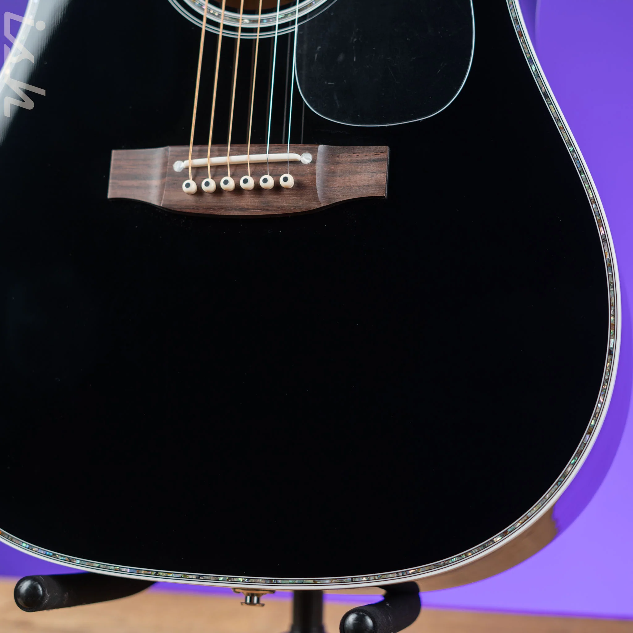 Takamine EF341DX Acoustic-Electric Guitar Black Demo - Image 4