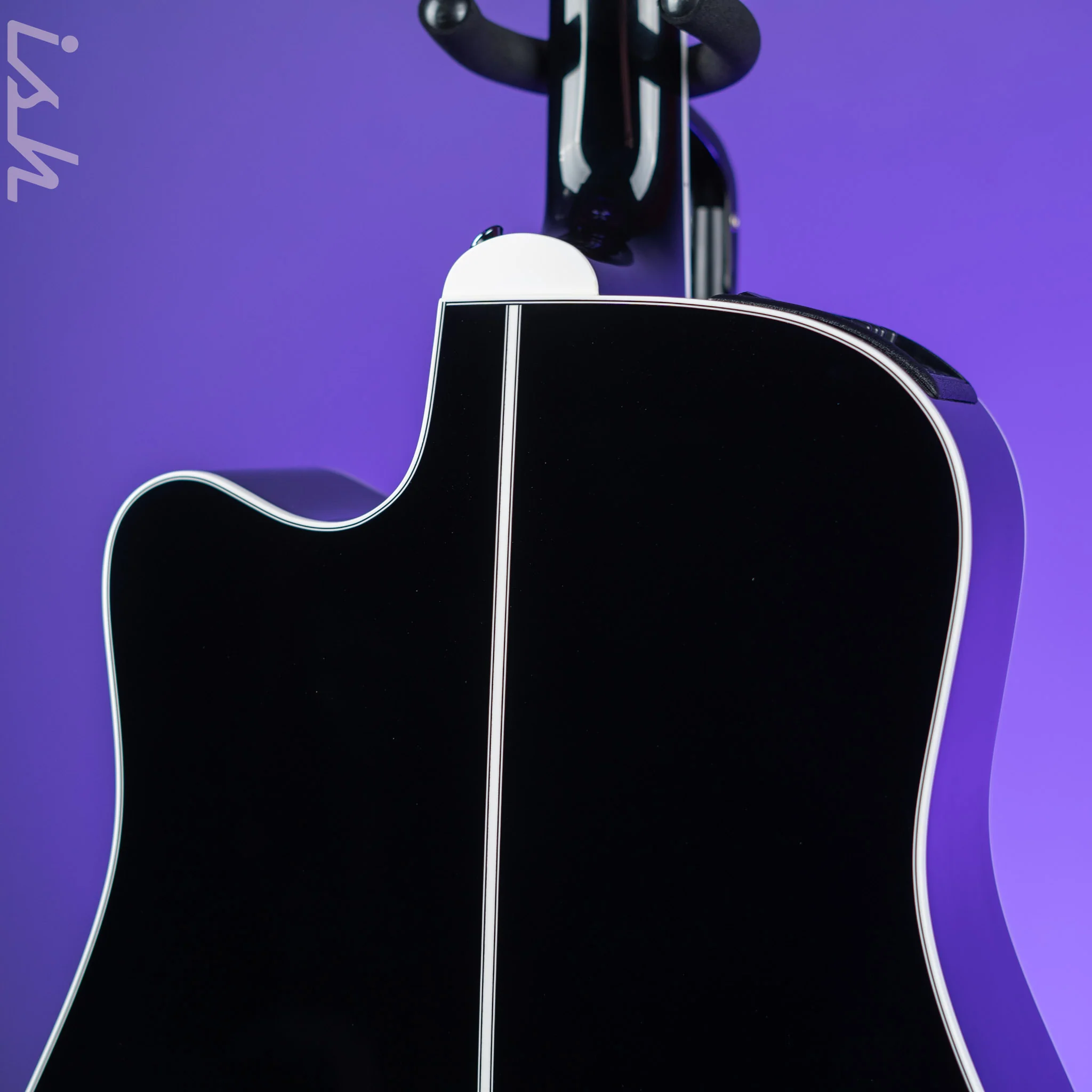 Takamine EF341DX Acoustic-Electric Guitar Black Demo - Image 8