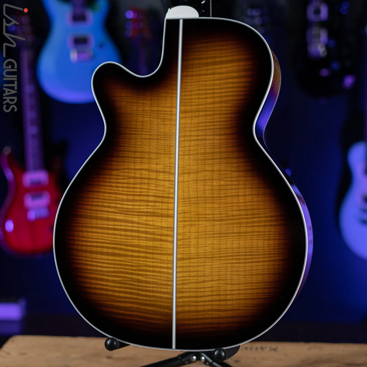 Takamine EF450C-TT Acoustic Electric Guitar Brown Sunburst Demo - Image 8