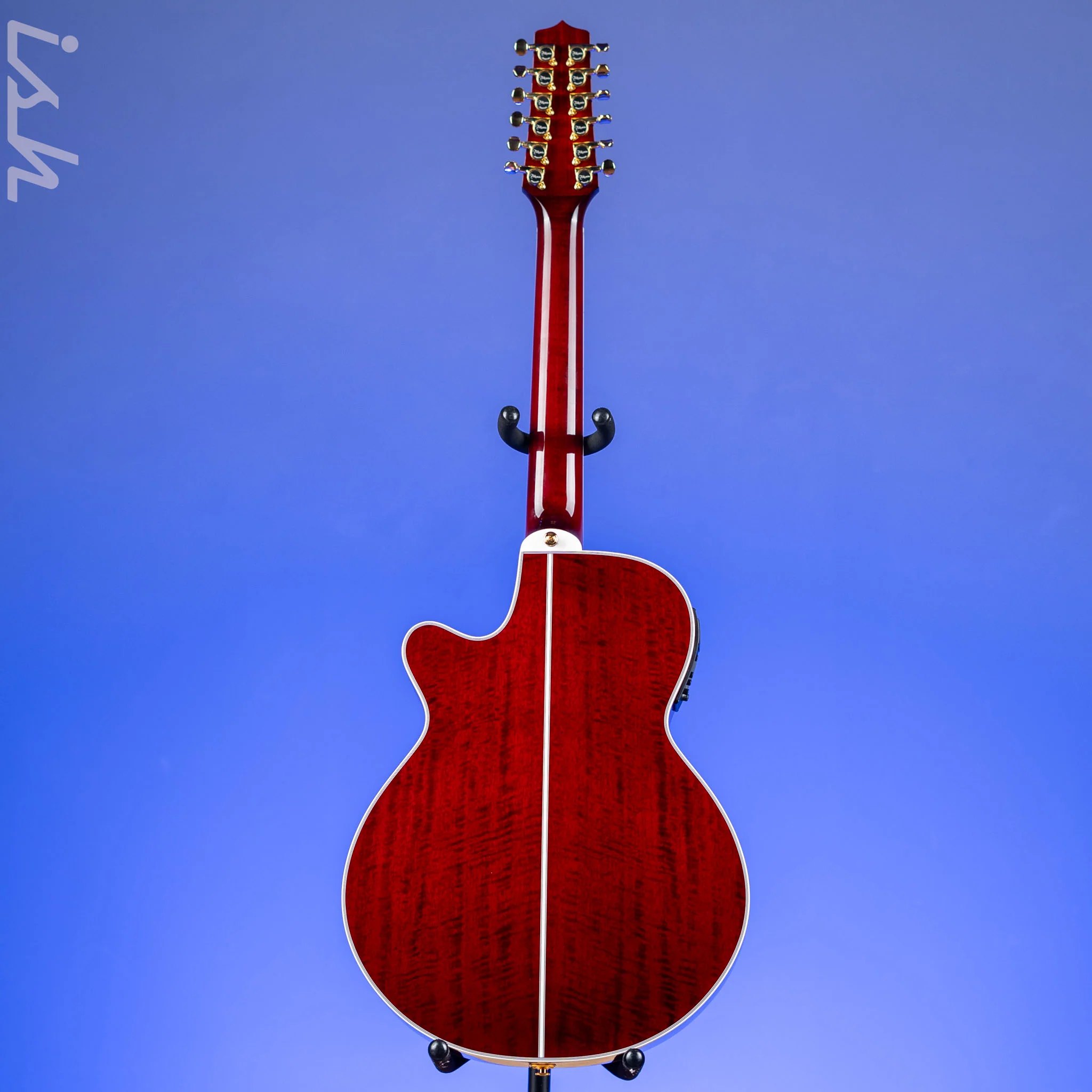 Takamine Thinline TSP158C-12 12-String Acoustic-Electric Guitar See-Through Red Demo - Image 6