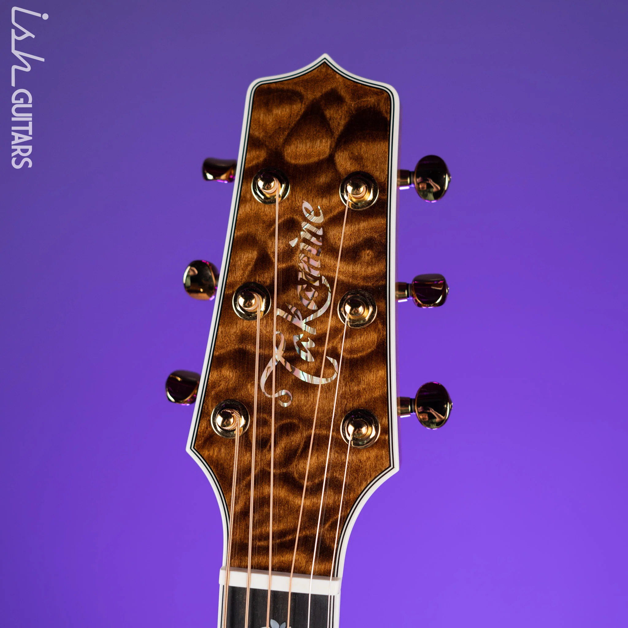 Takamine TSP100 Acoustic-Electric Guitar Gloss Vintage Tobacco - Image 5