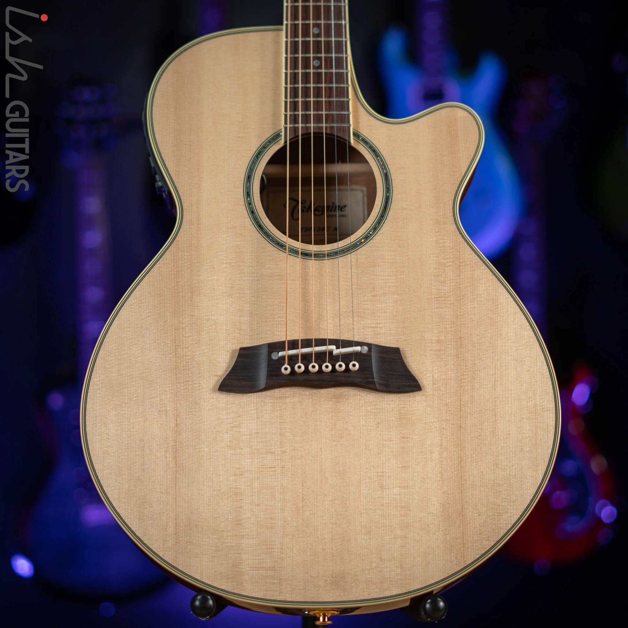 Takamine TSP138C-N Thinline Acoustic-Electric Guitar Natural - Image 2