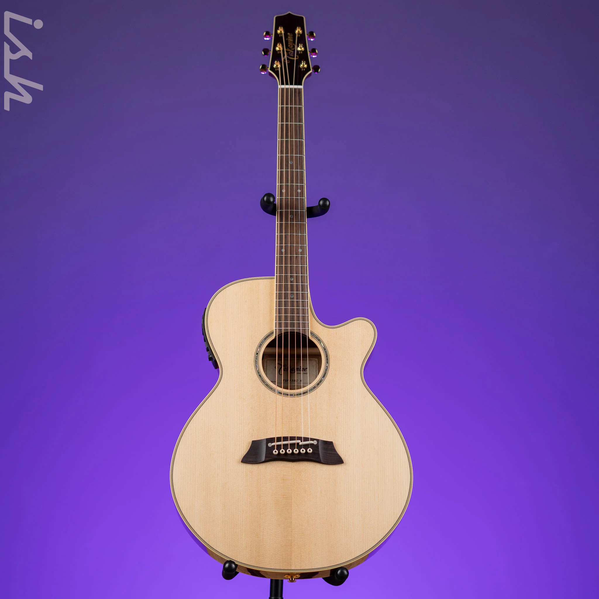 Takamine TSP138C Thinline Acoustic-Electric Guitar Natural - Image 2