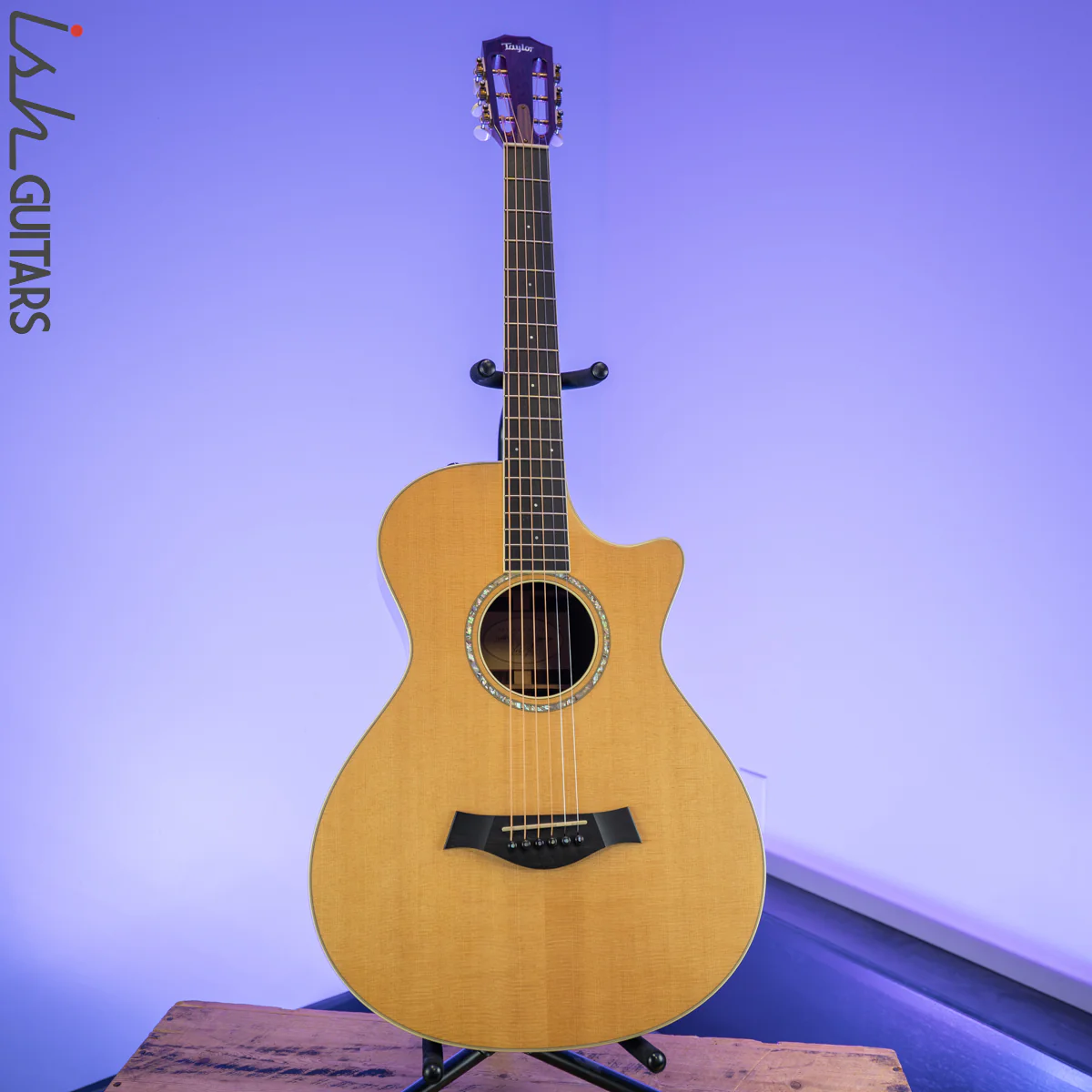 2010 Taylor 12-Fret Grand Concert Acoustic Electric Guitar - Image 2