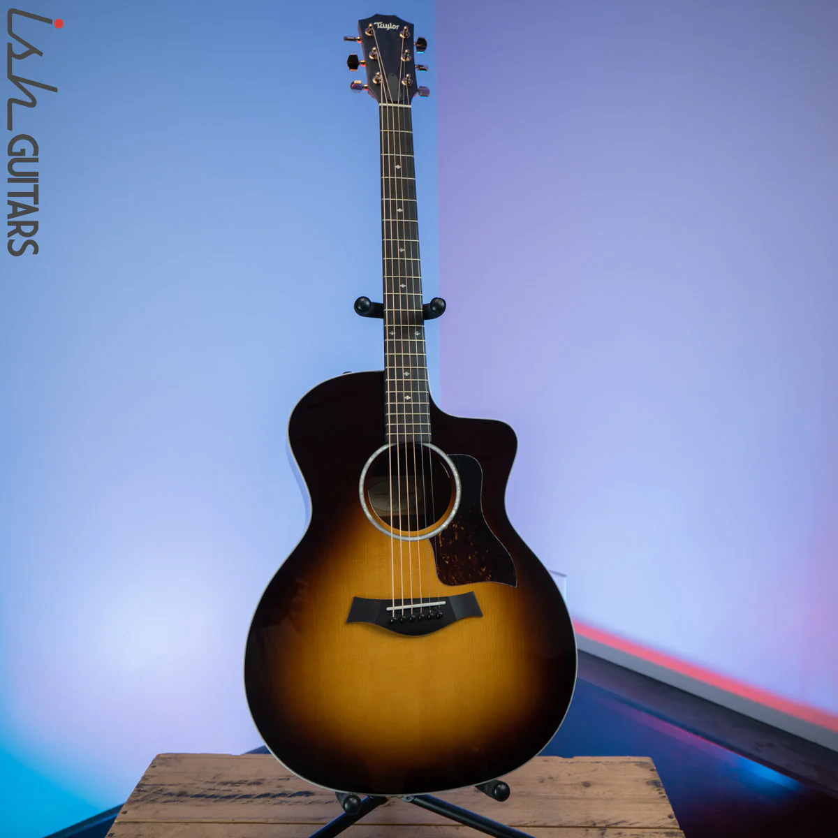 Taylor 214ce-SB DLX Grand Auditorium Sitka Spruce/Rosewood Sunburst - Image 2