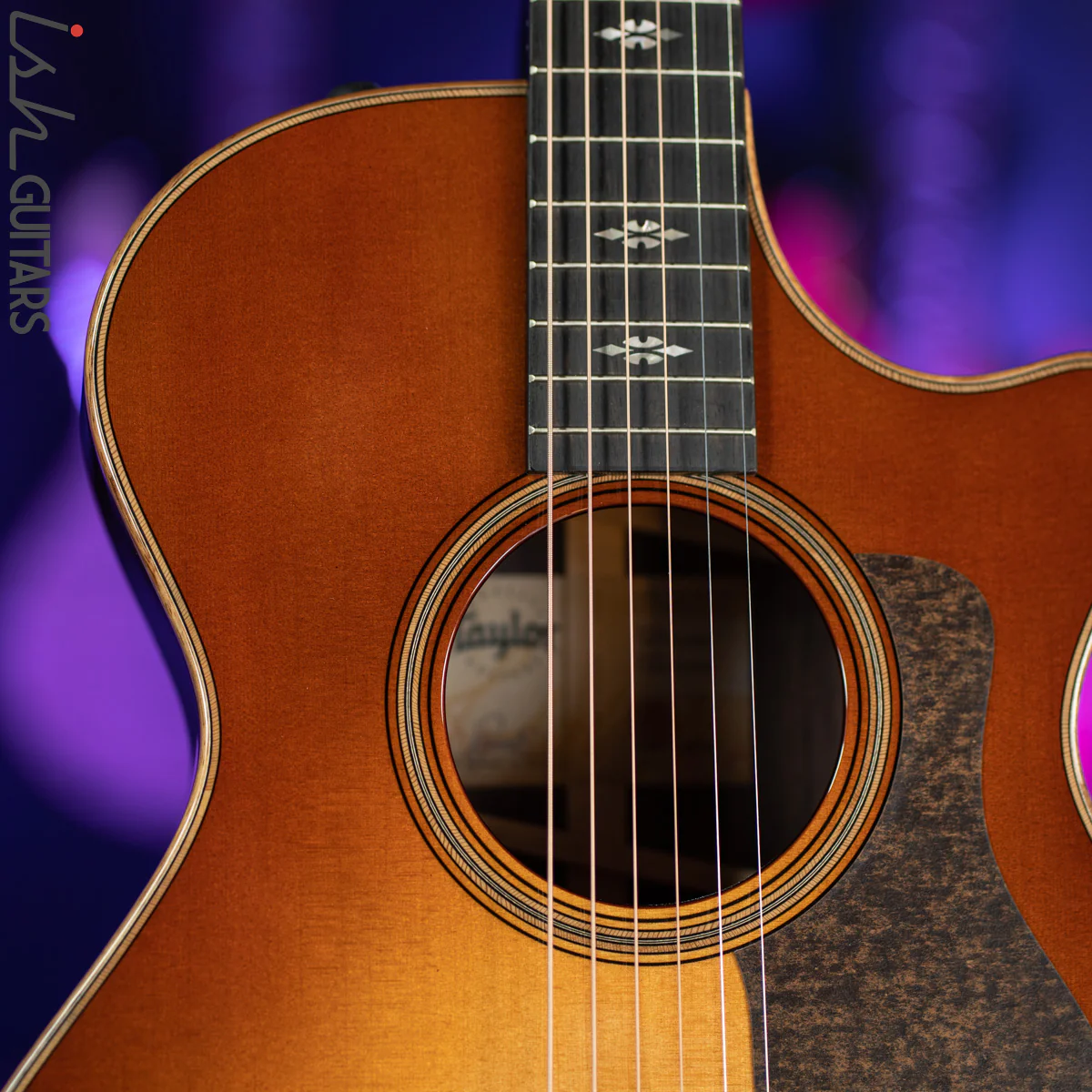 Taylor 712ce 12-Fret Western Sunburst Top - Image 3