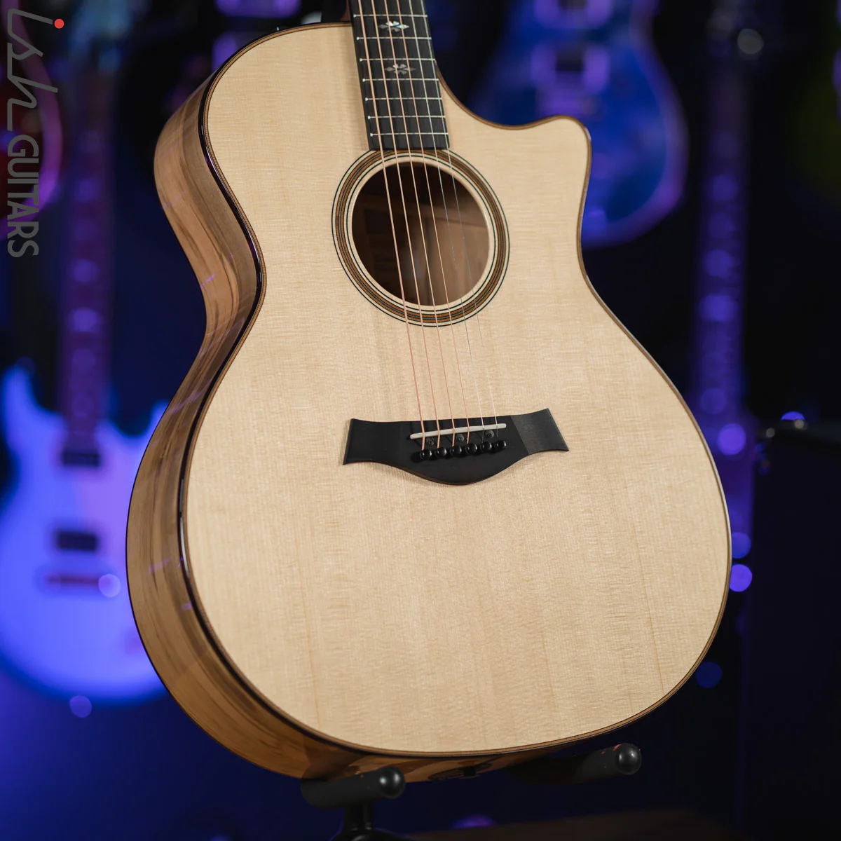 Taylor 714ce LTD V-Class Blackheart Sassafras Lutz Spruce Natural - Image 2