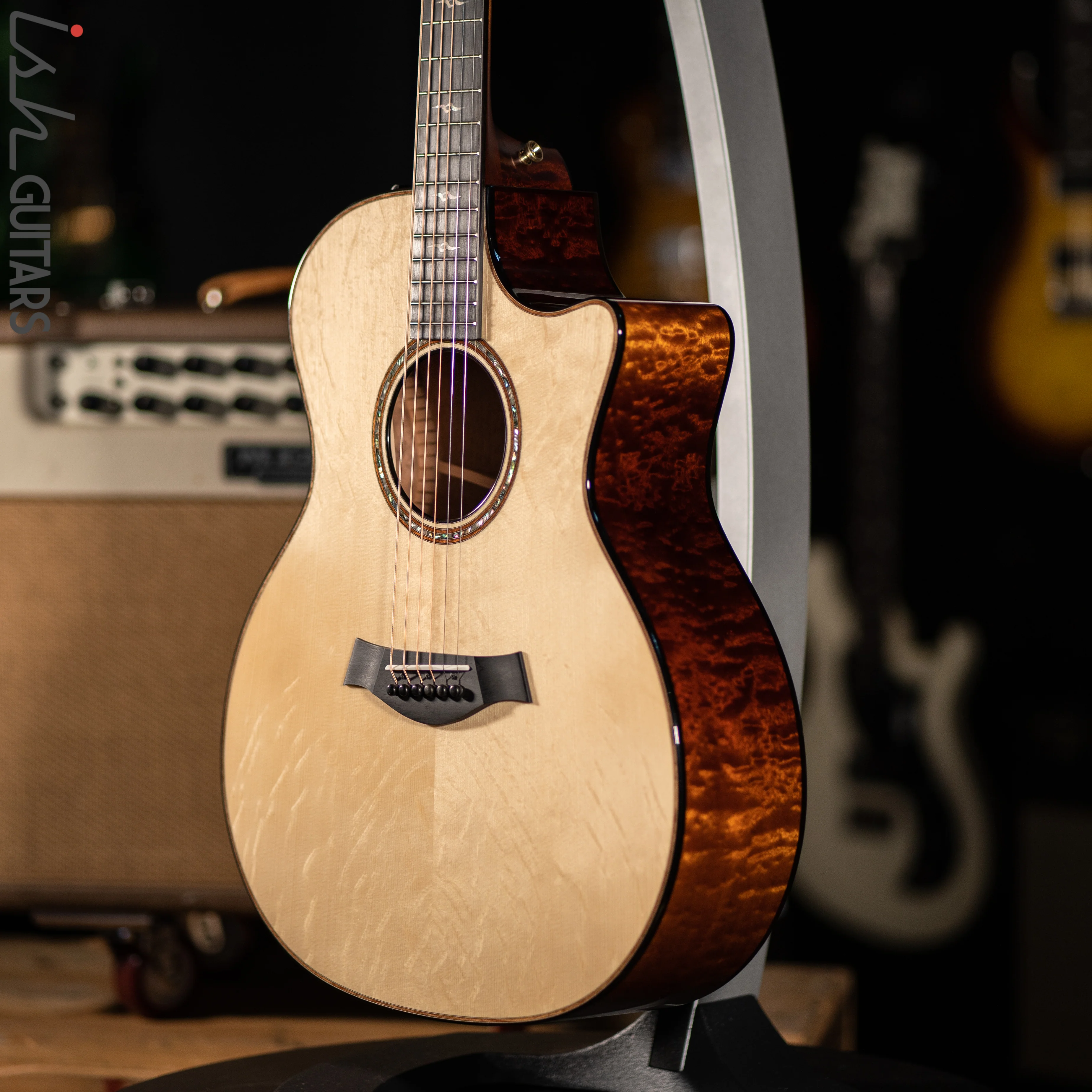 Taylor Custom GA Quilted Sapele/Englemann(Bearclaw)