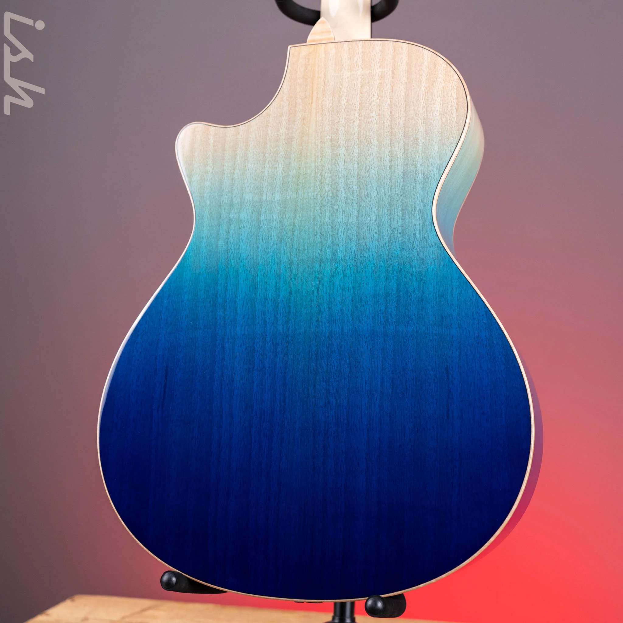 Taylor Custom Grand Concert C22e 12-Fret Ombre Blue Catch #5 - Image 8