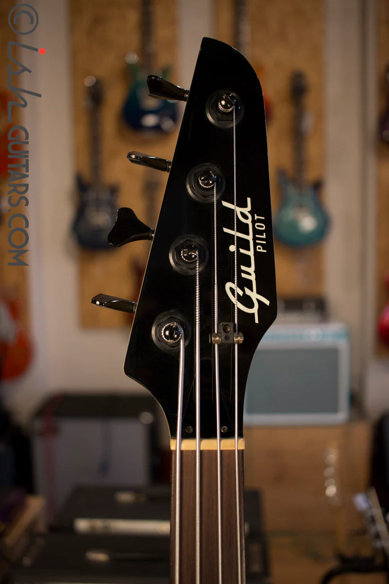 USA Guild Pilot Fretless Rare Blue w/ Case - Image 6